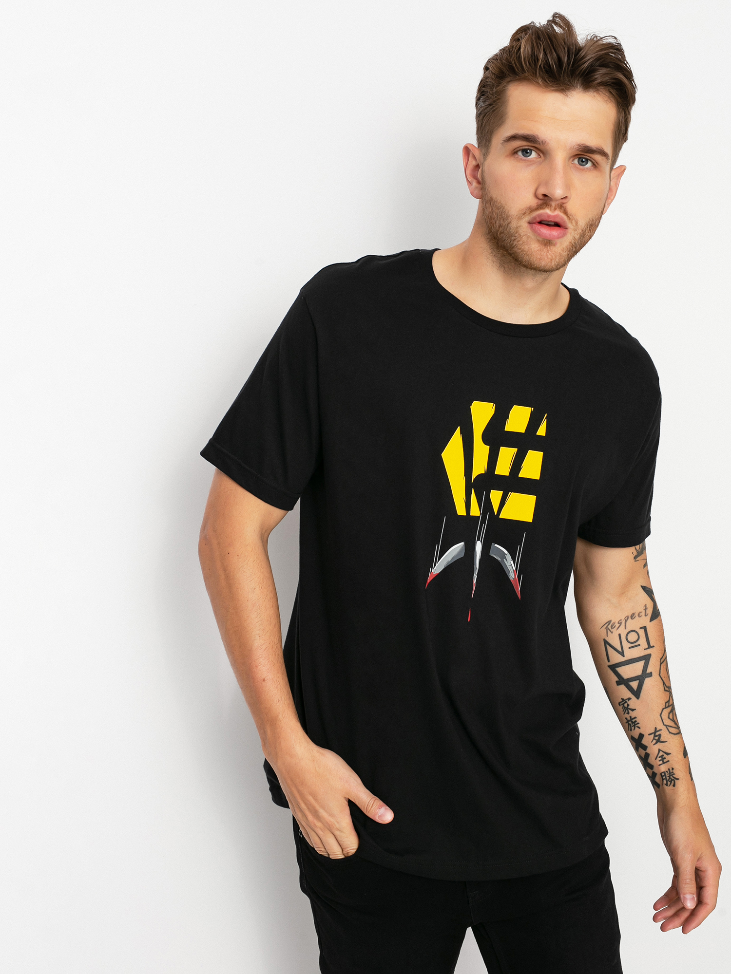 Etnies Wolverine Claw póló (black/gold)