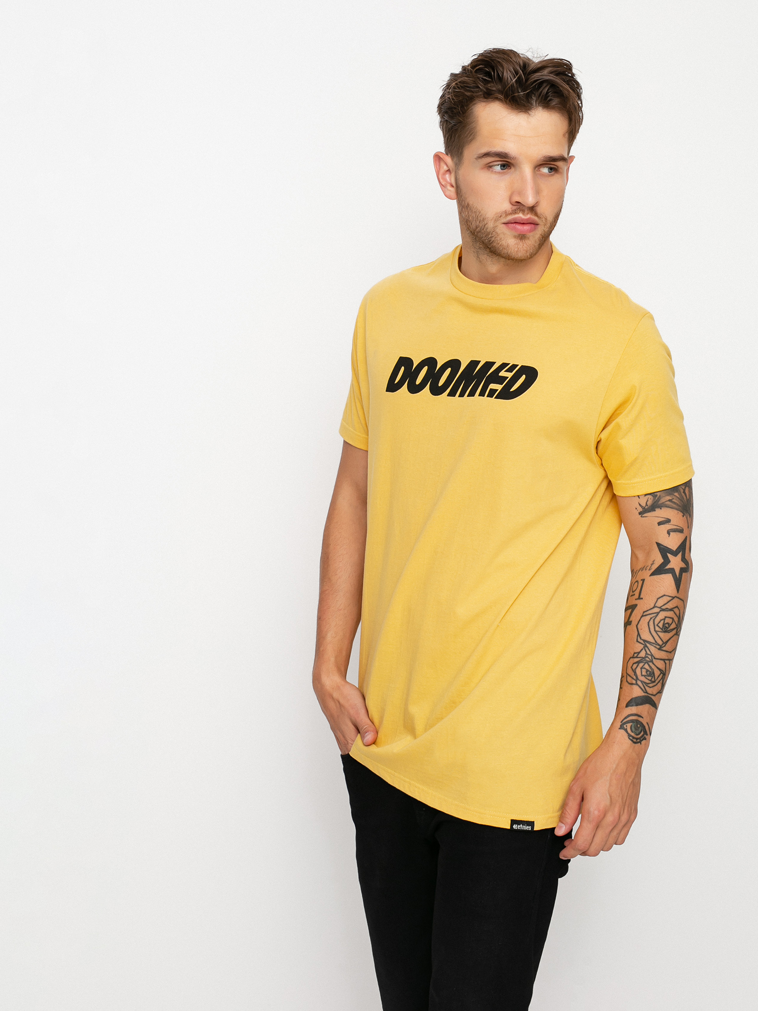Etnies Doomed póló (mustard)