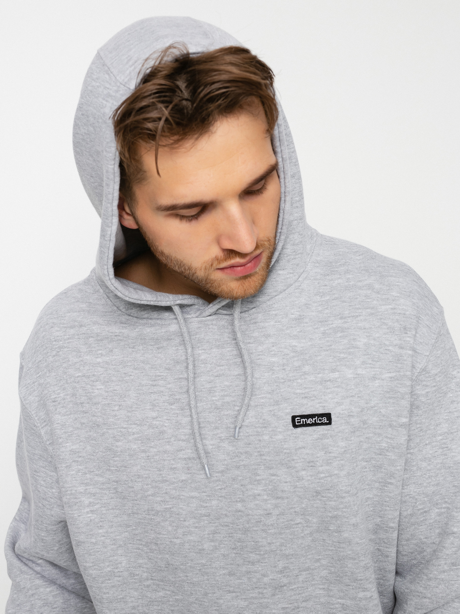 Emerica Micro Pure Patch HD Kapucnis pulóver (grey/heather)