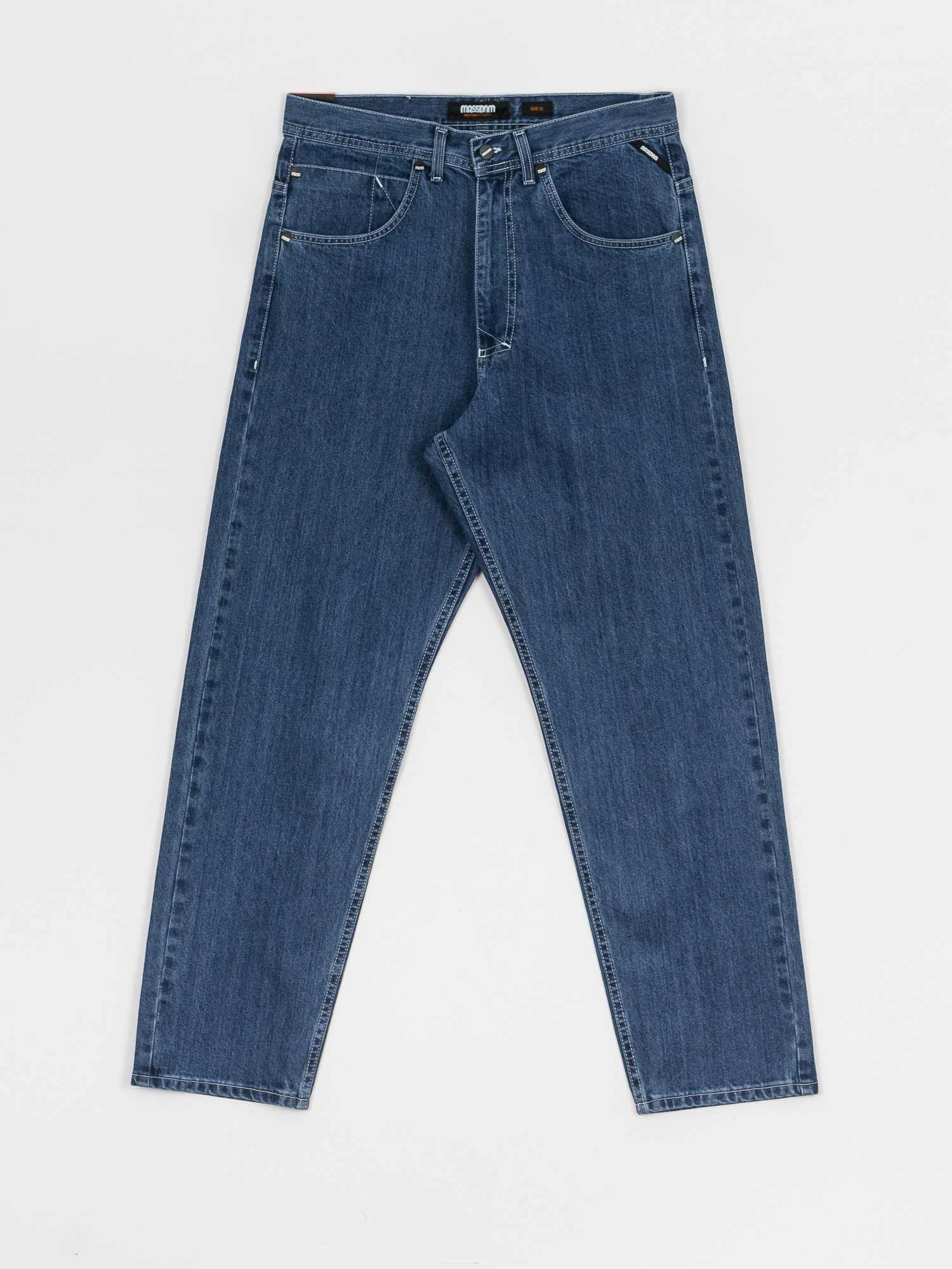 MassDnm Craft Jeans Baggy Fit Kisnadrág (medium blue stone wash)