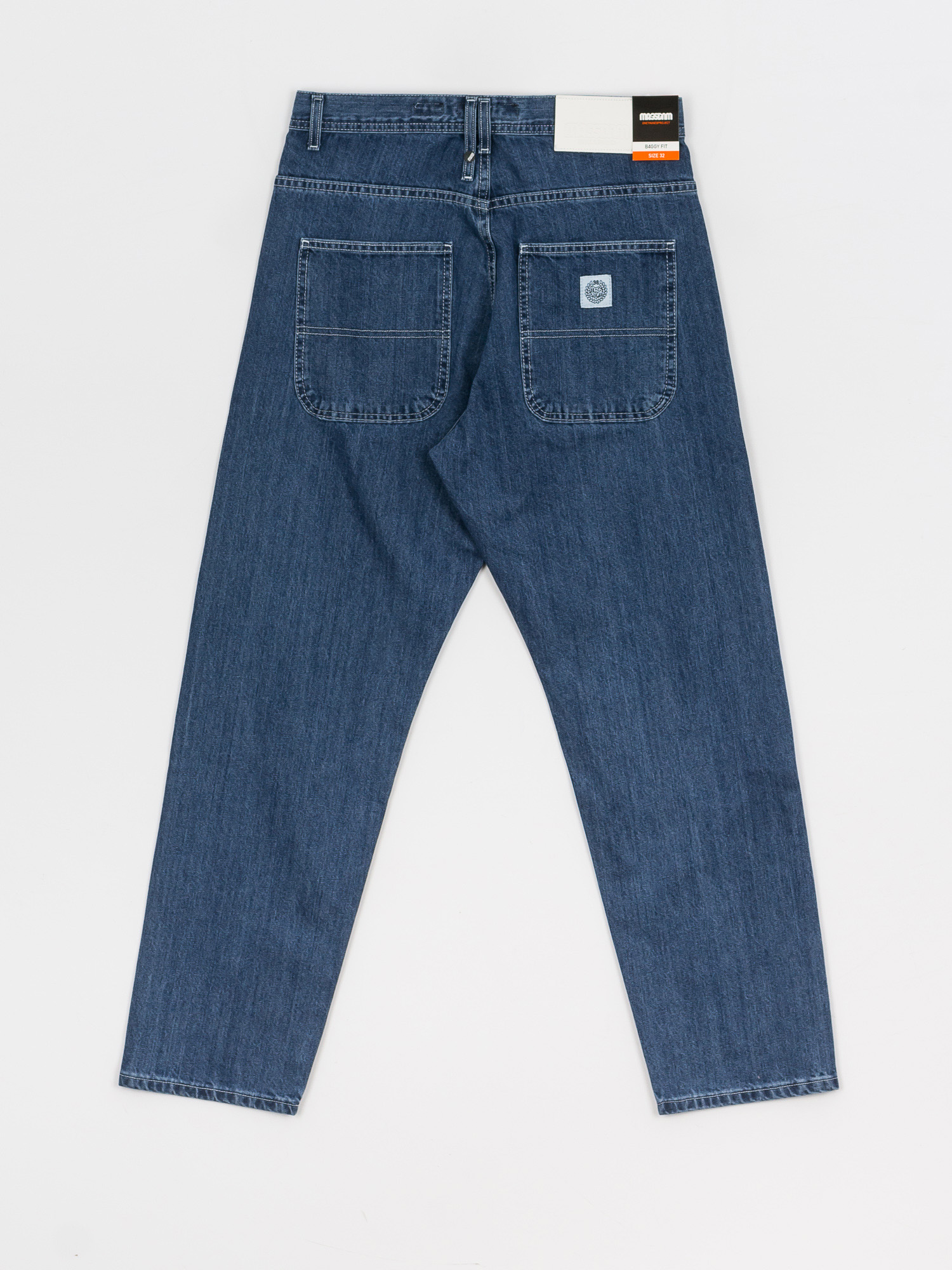 MassDnm Craft Jeans Baggy Fit Kisnadrág (medium blue stone wash)