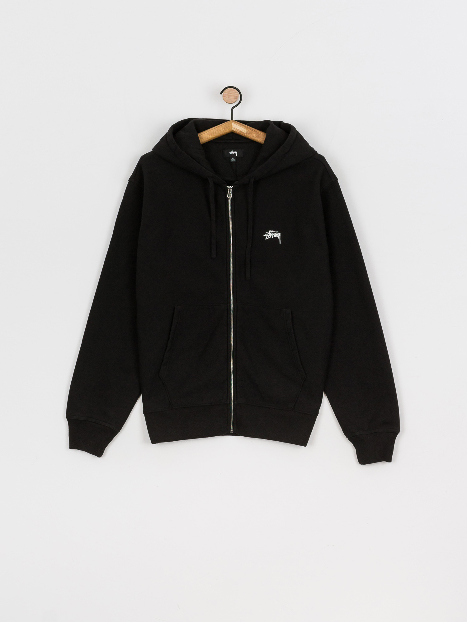 Stussy Stock Logo ZHD Kapucnis pulóver (black)