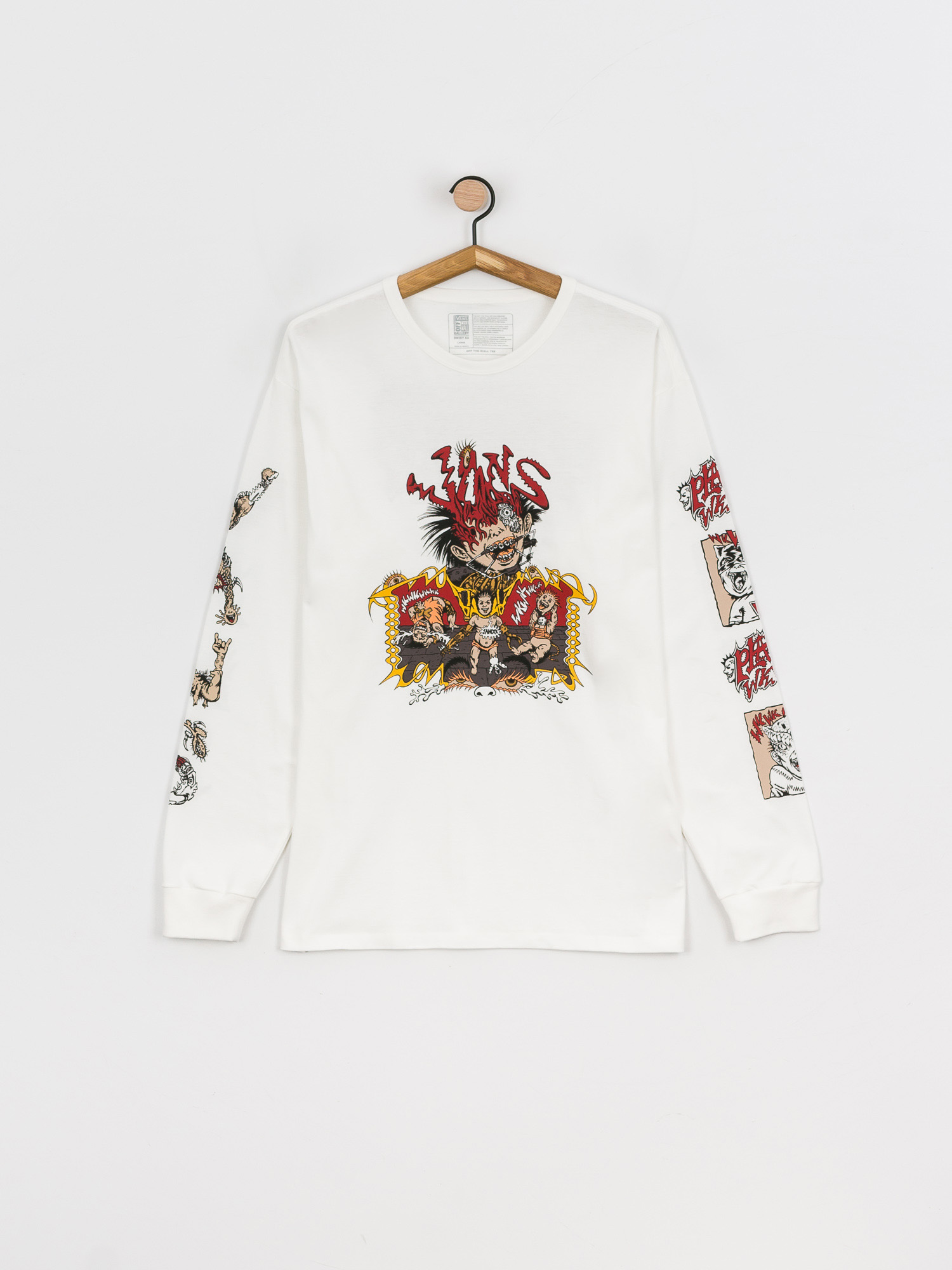 Vans Off The Wall Gallery Dwiky Ka Hosszú ujjú felső (white)