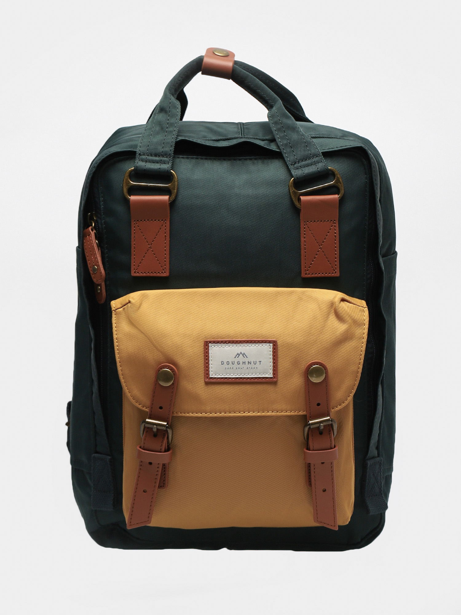 doughnut macaroon backpack yellow