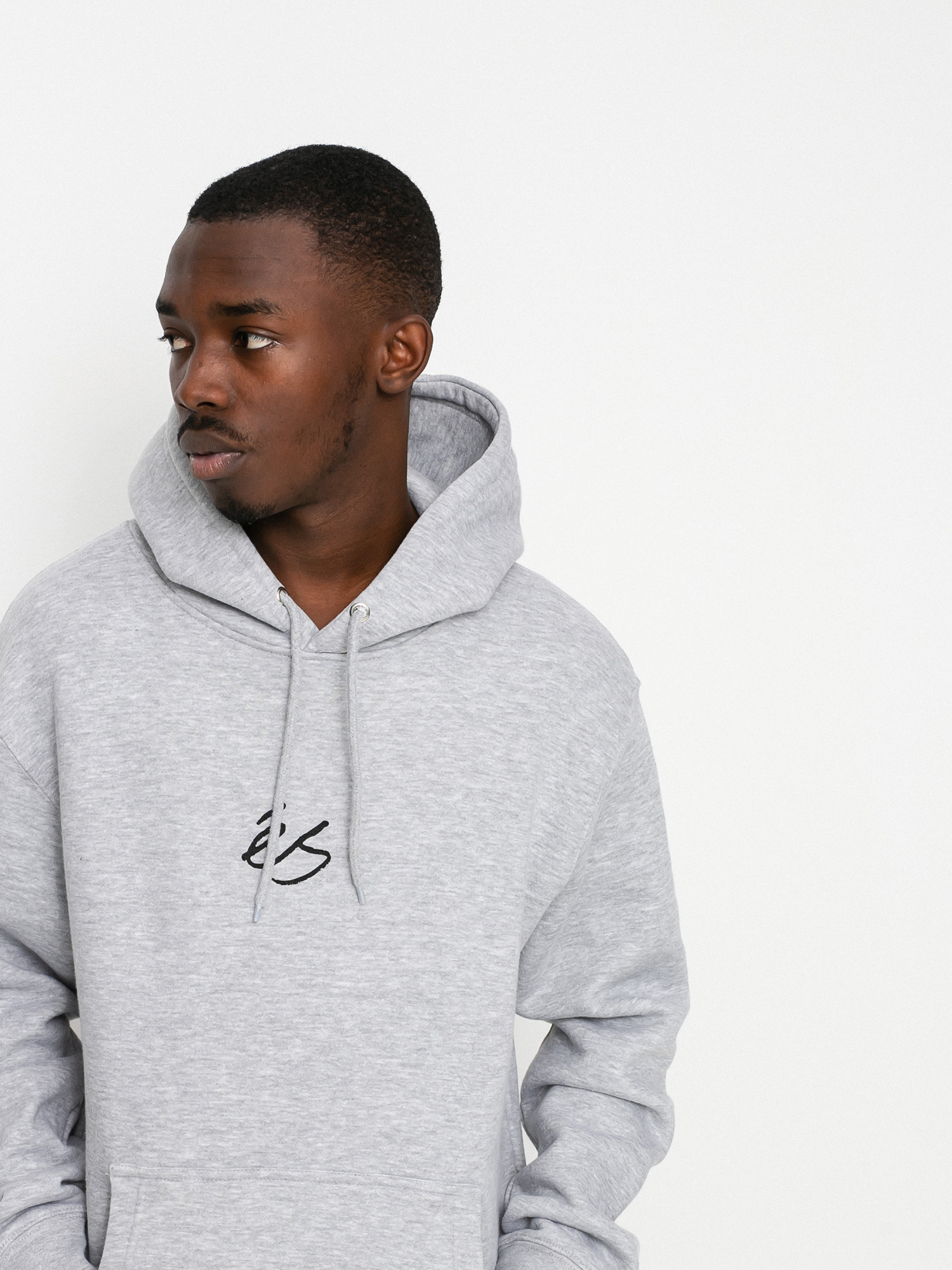 eS Mini Script HD Kapucnis pulóver (grey/heather)