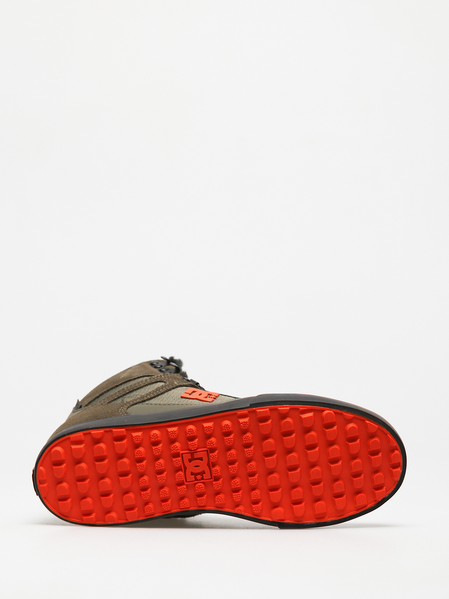 DC Pure High Top Wc Wnt Cipők (dusty olive/orange)