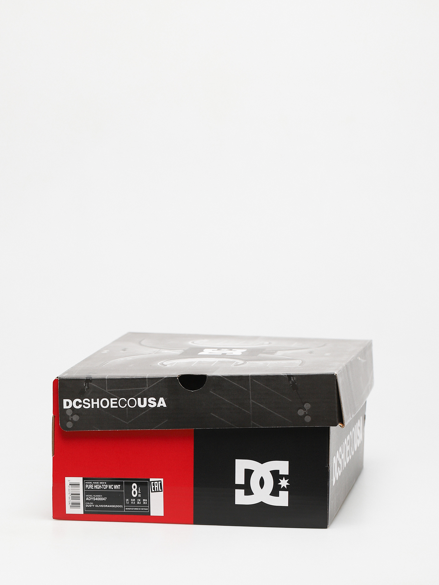 DC Pure High Top Wc Wnt Cipők (dusty olive/orange)