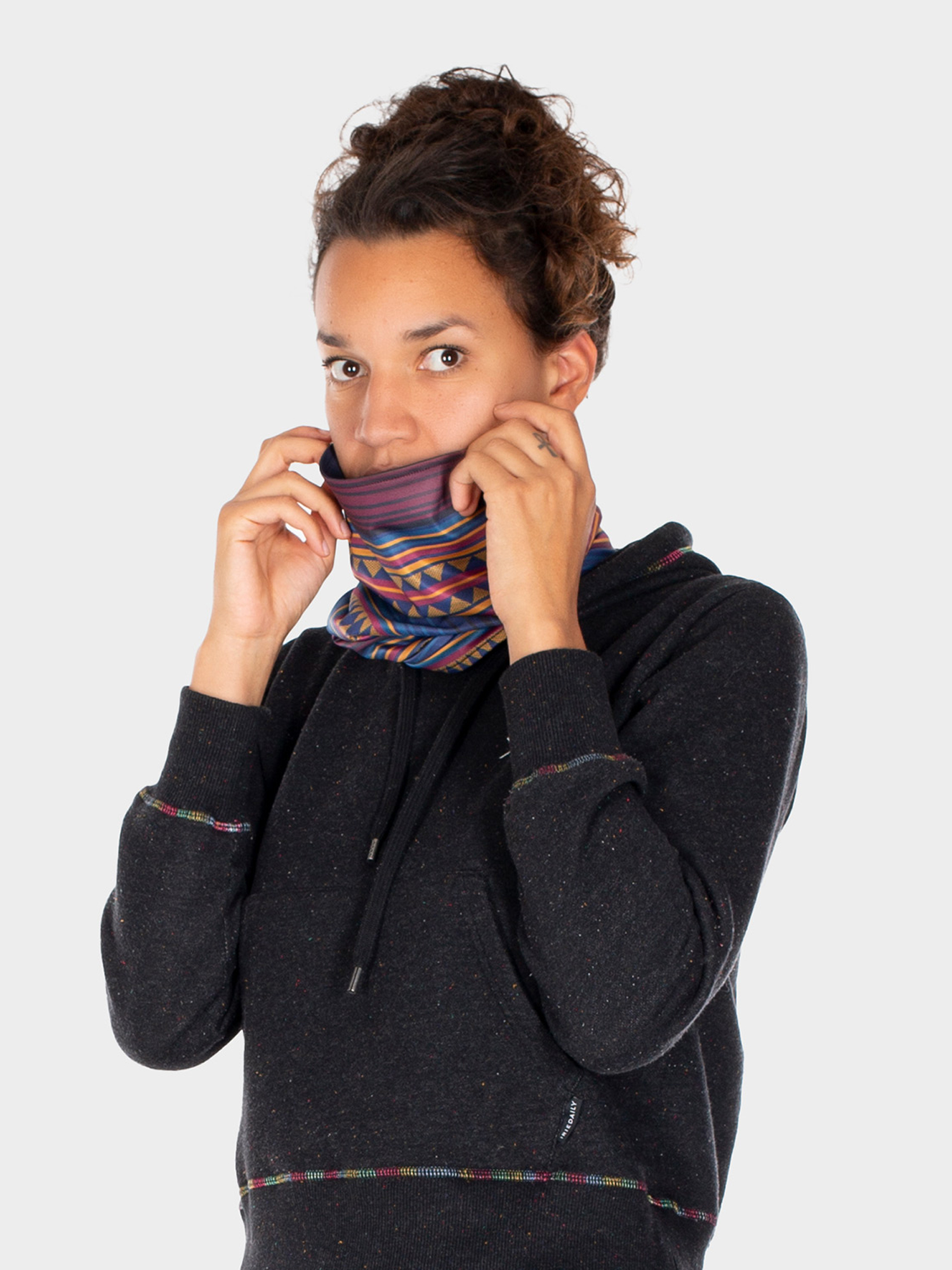 Iriedaily Variation Kendő (navy)