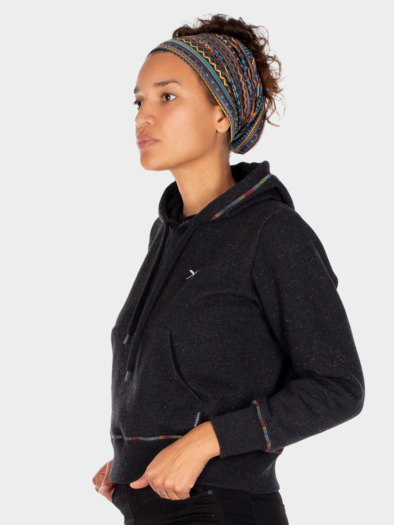 Iriedaily Variation Kendő (black/neon)