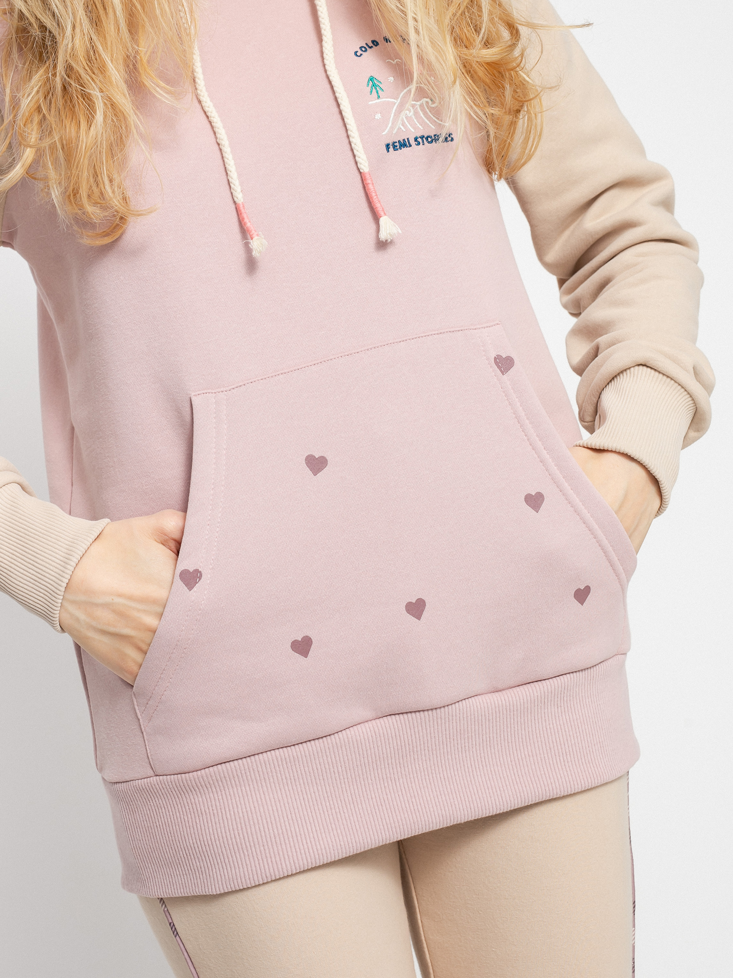 Femi Stories Novia HD Kapucnis pulóver Wmn (lpnk)