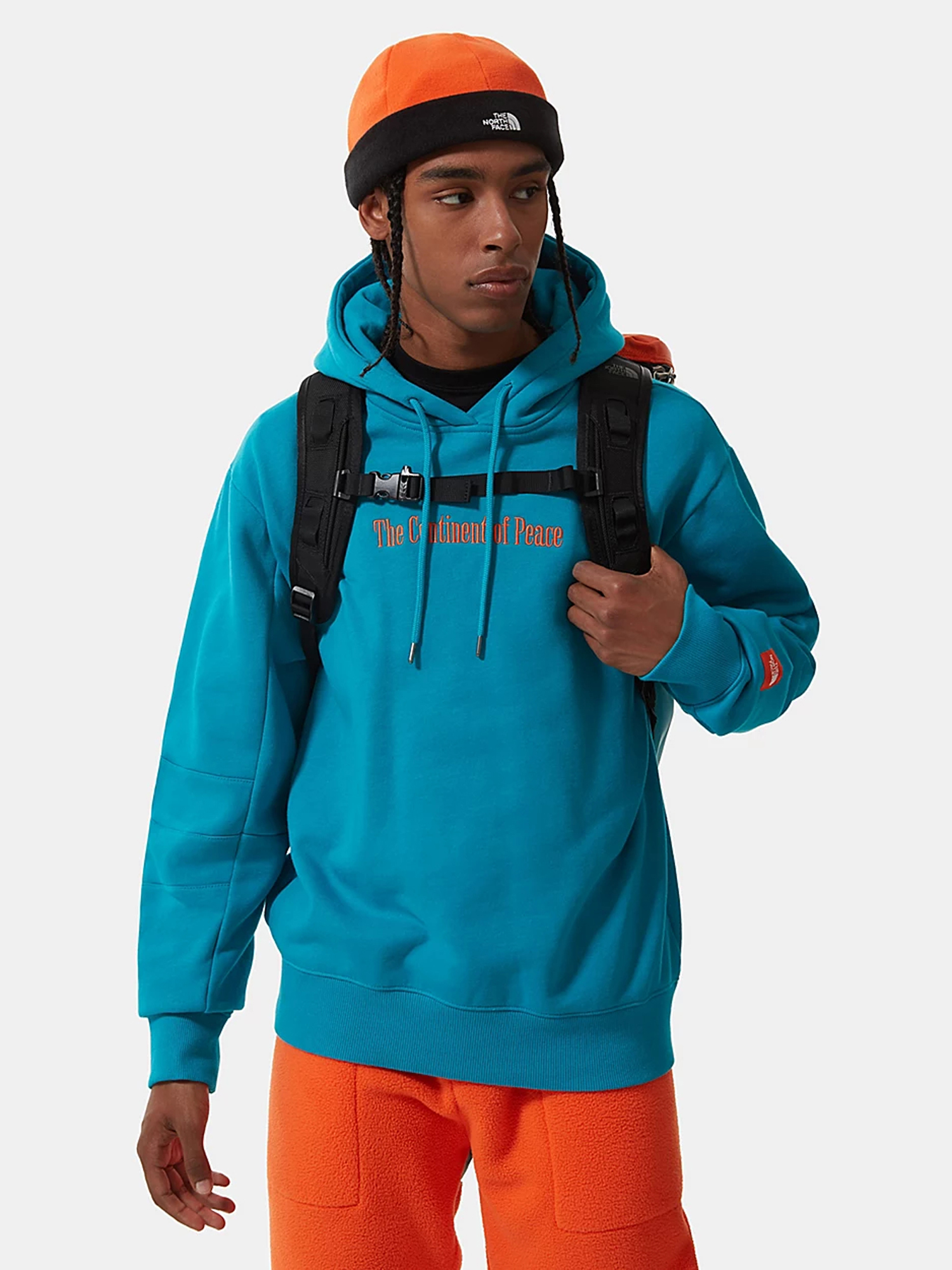 The North Face Base Camp Fuse Box Hátizsák (red orange/trans antracit blue)