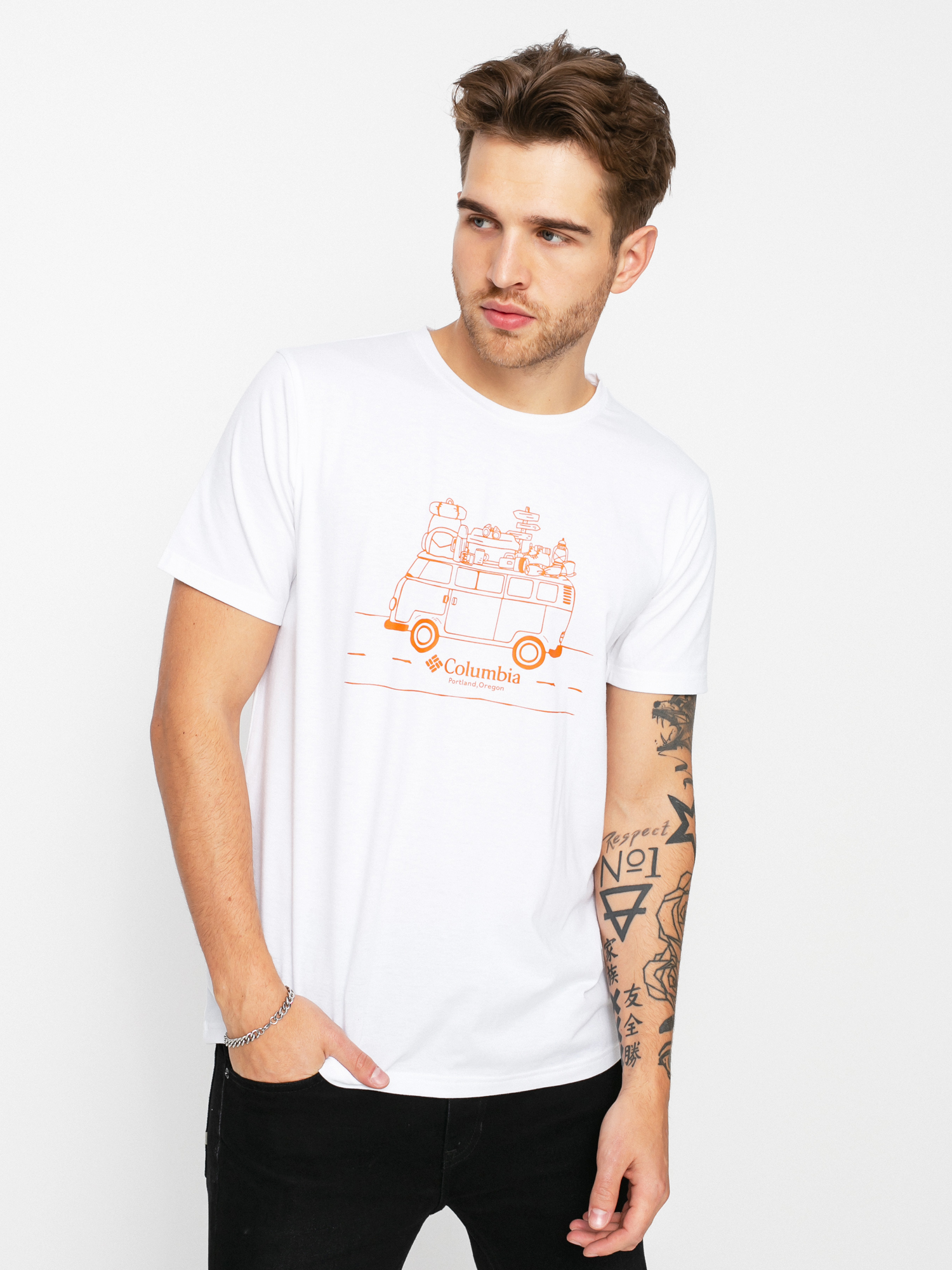 Columbia Sun Trek póló (white/van life)