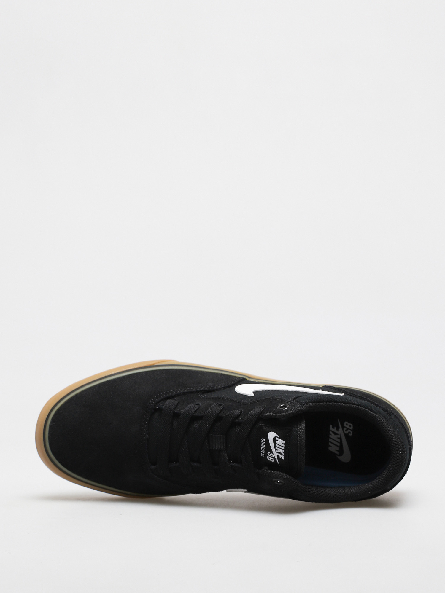 Nike SB Chron 2 Cipők (black/white black gum light brown)