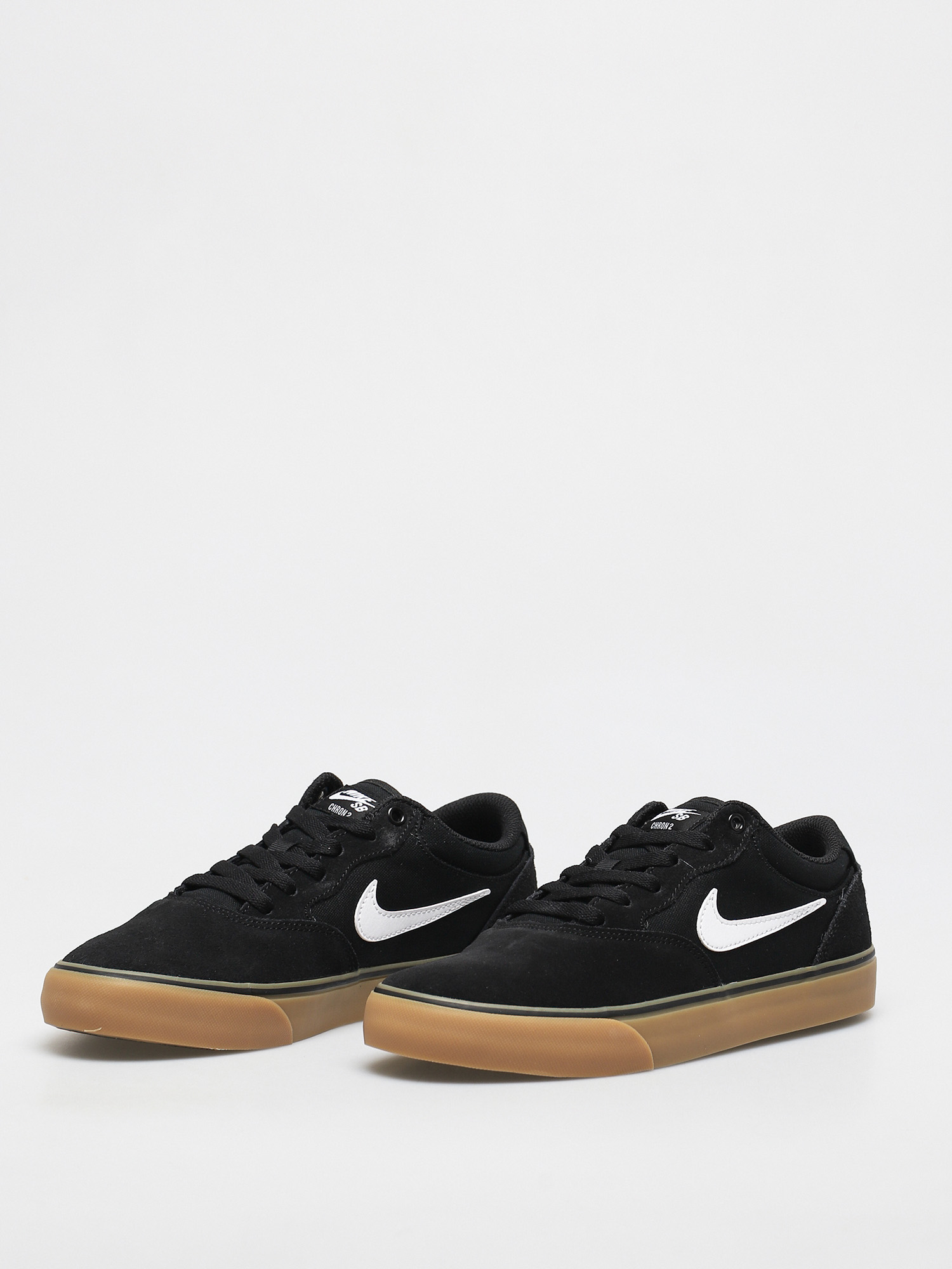 Nike SB Chron 2 Cipők (black/white black gum light brown)