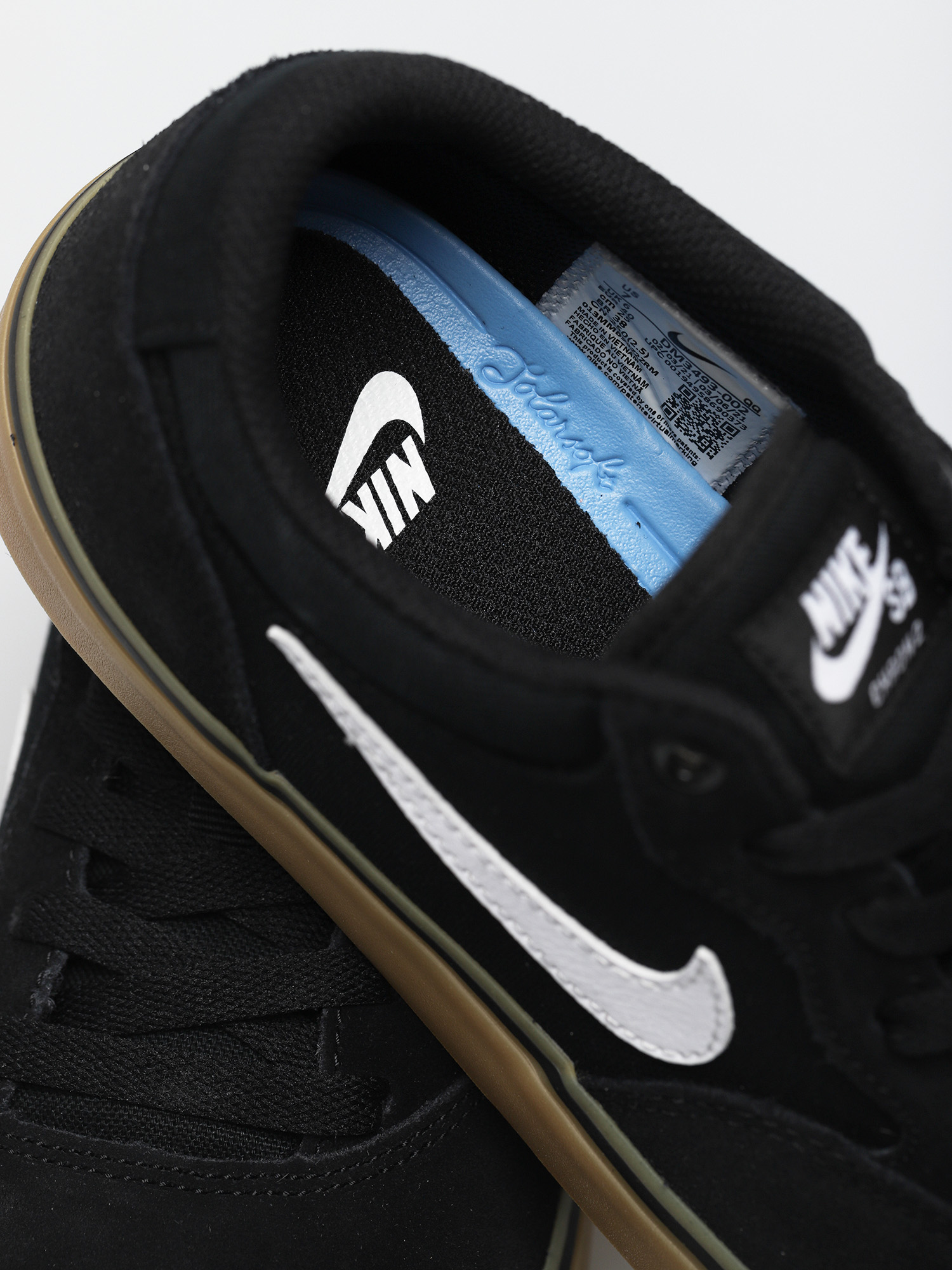 Nike SB Chron 2 Cipők (black/white black gum light brown)