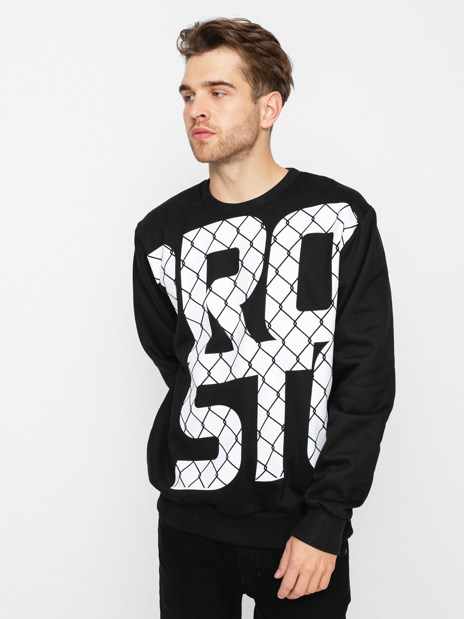 Prosto Big Fence Pulóver (black)