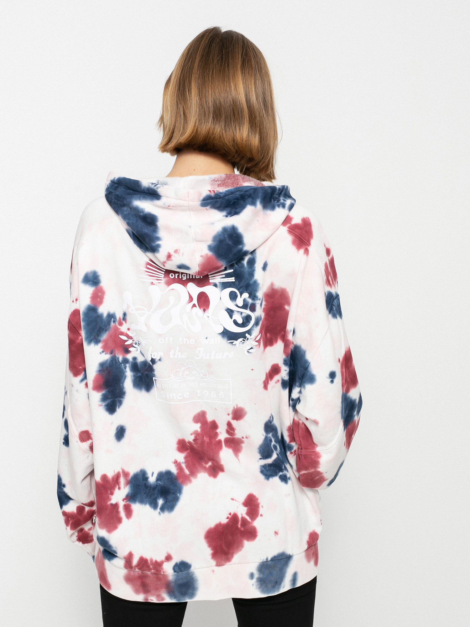 Vans Mascy Grunge Wash HD Kapucnis pulóver Wmn (pomegranate)