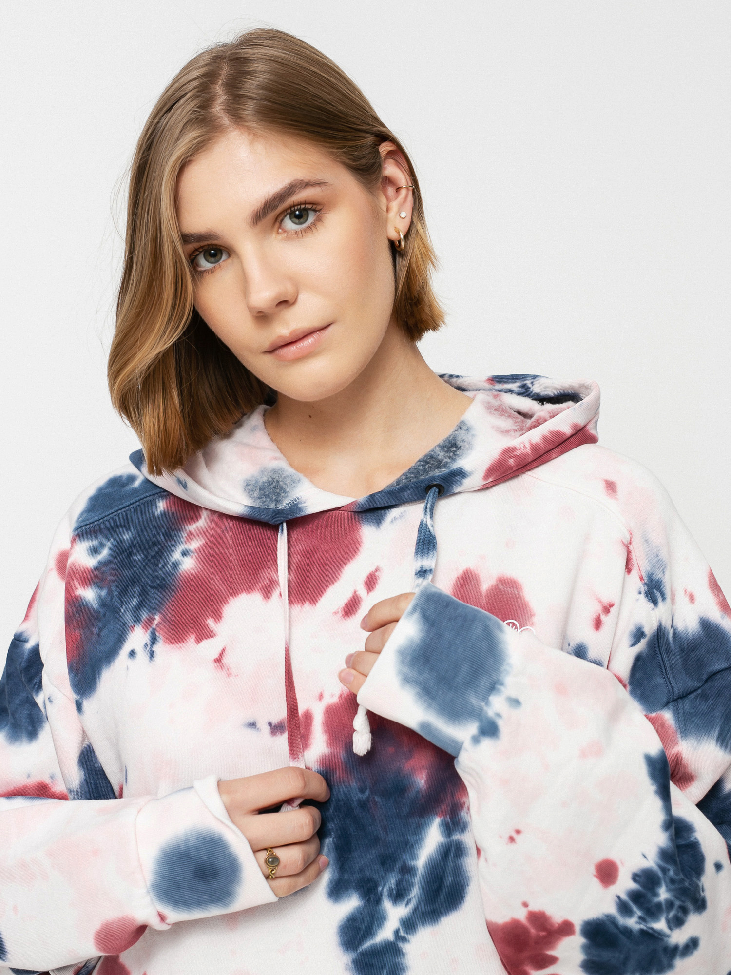 Vans Mascy Grunge Wash HD Kapucnis pulóver Wmn (pomegranate)