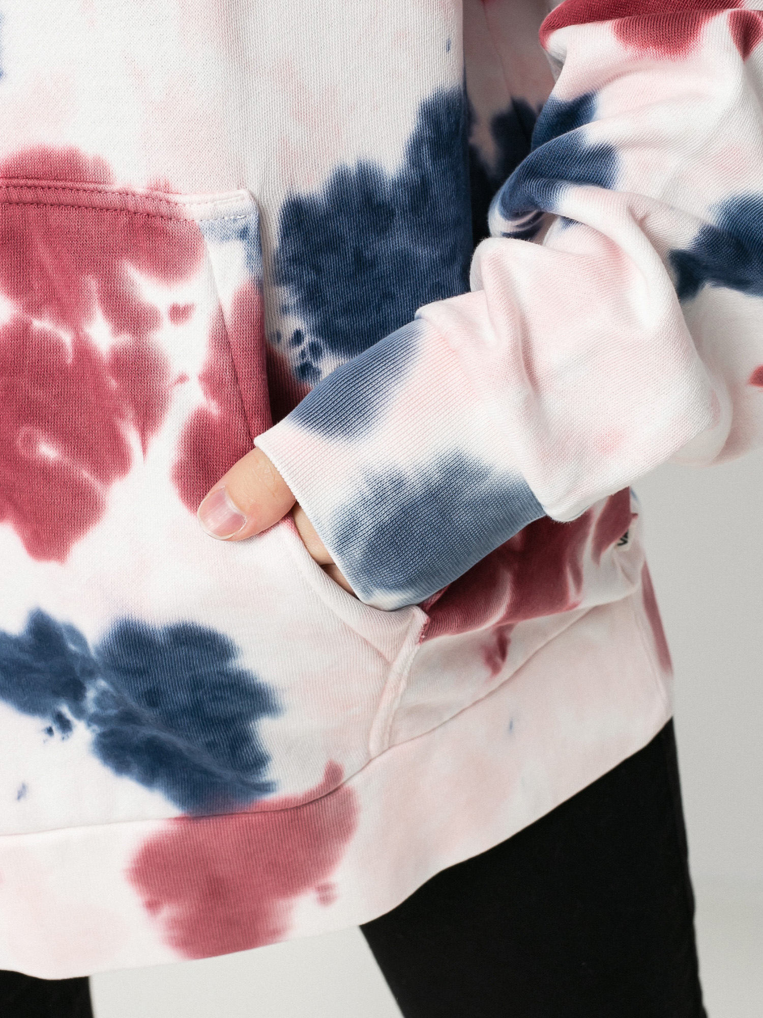 Vans Mascy Grunge Wash HD Kapucnis pulóver Wmn (pomegranate)