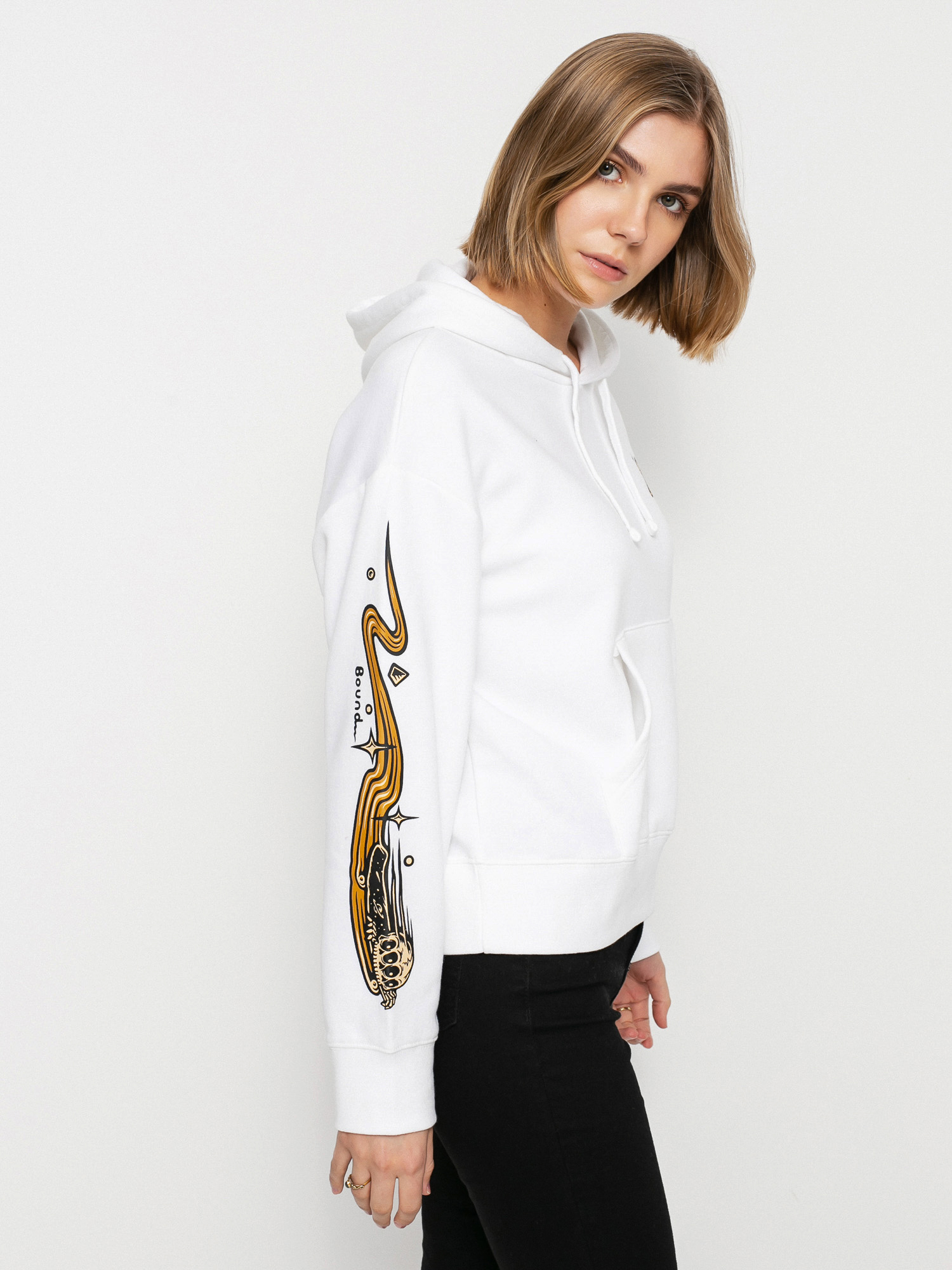 Element Transender W HD Kapucnis pulóver Wmn (optic white)