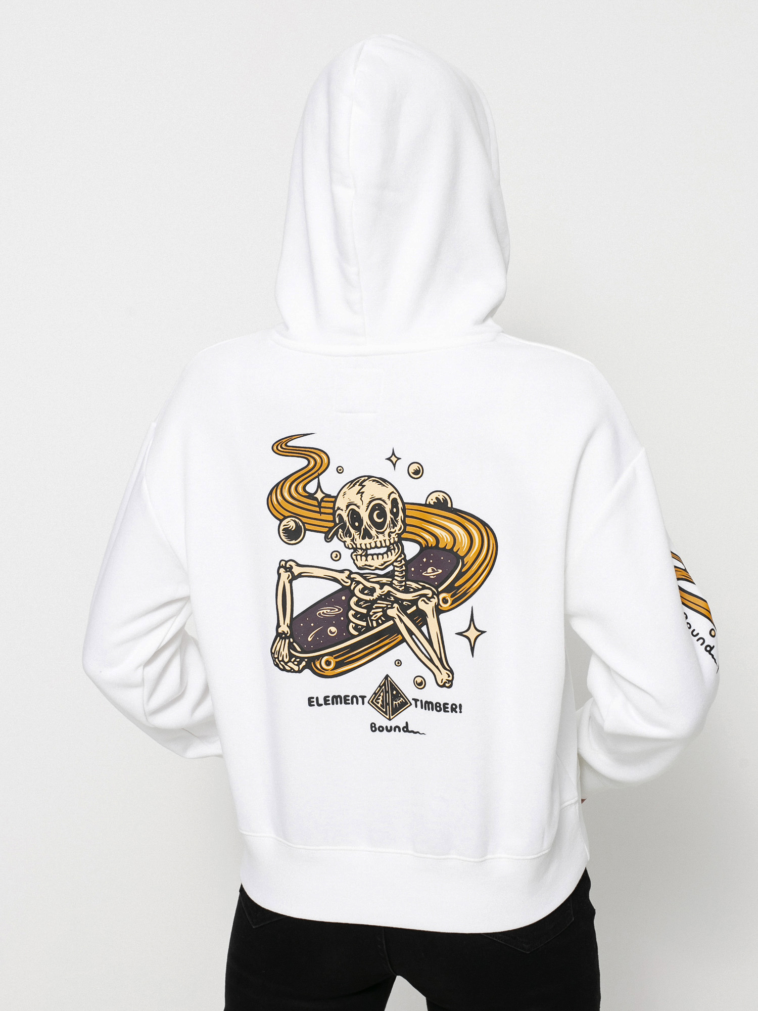 Element Transender W HD Kapucnis pulóver Wmn (optic white)