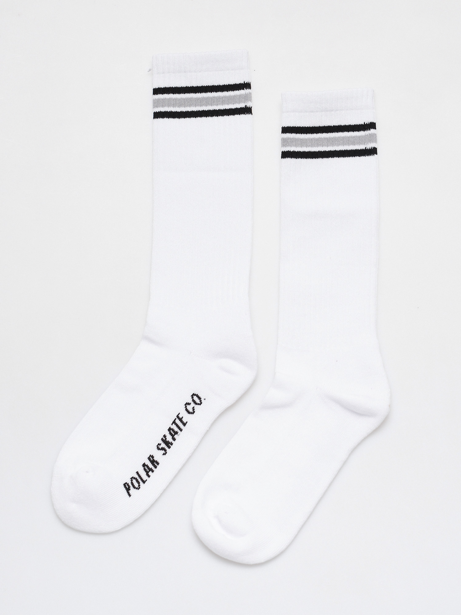 Polar Skate Stripe Long Zokni (white/grey)