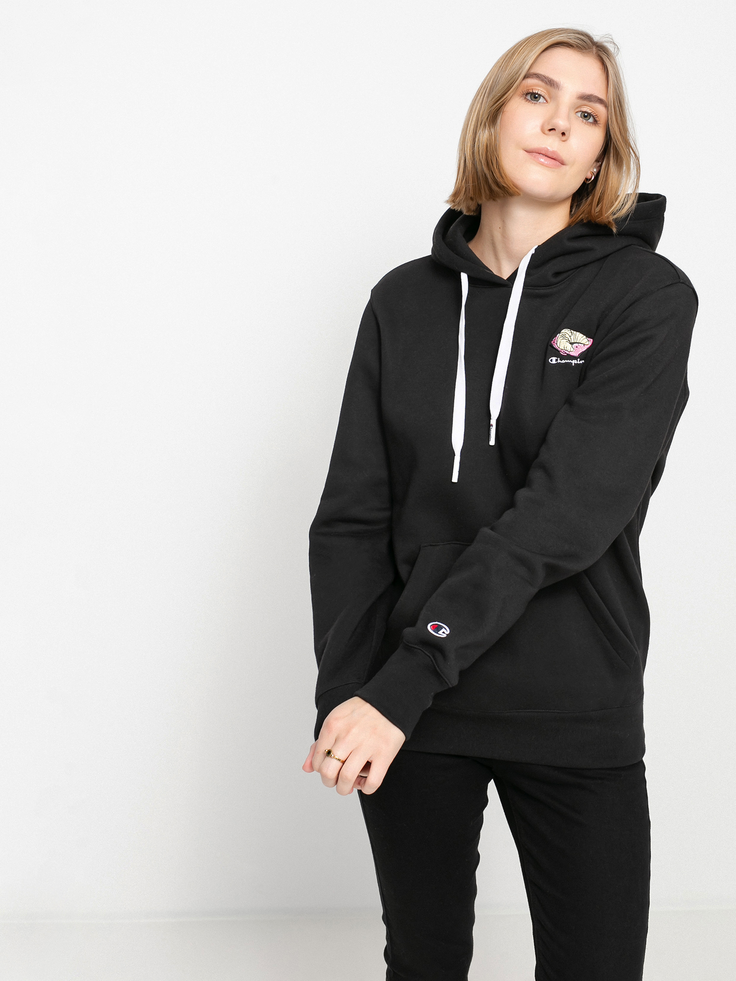 Champion Sweatshirt HD 114694 Kapucnis pulóver Wmn (nbk)