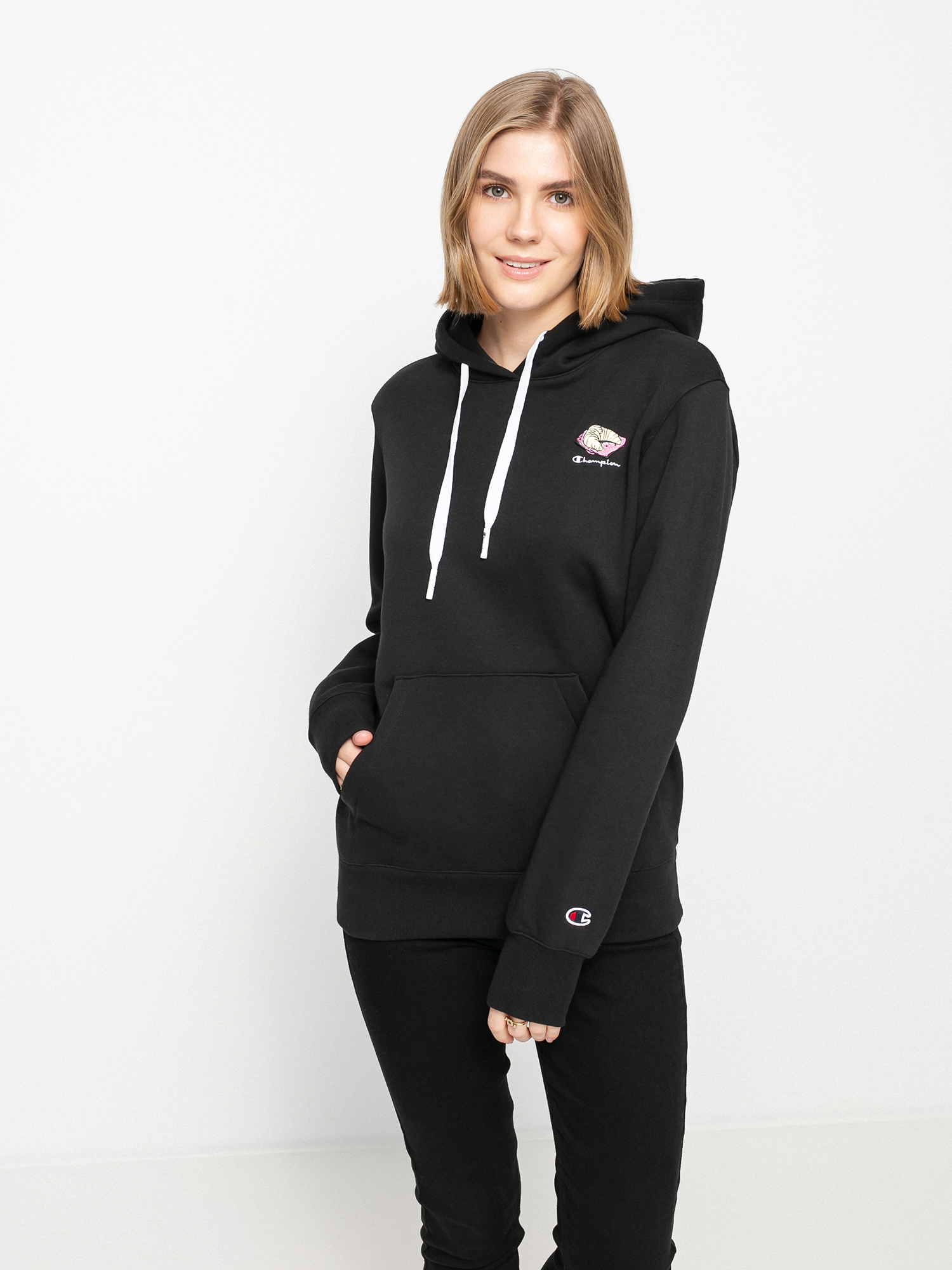 Champion Sweatshirt HD 114694 Kapucnis pulóver Wmn (nbk)