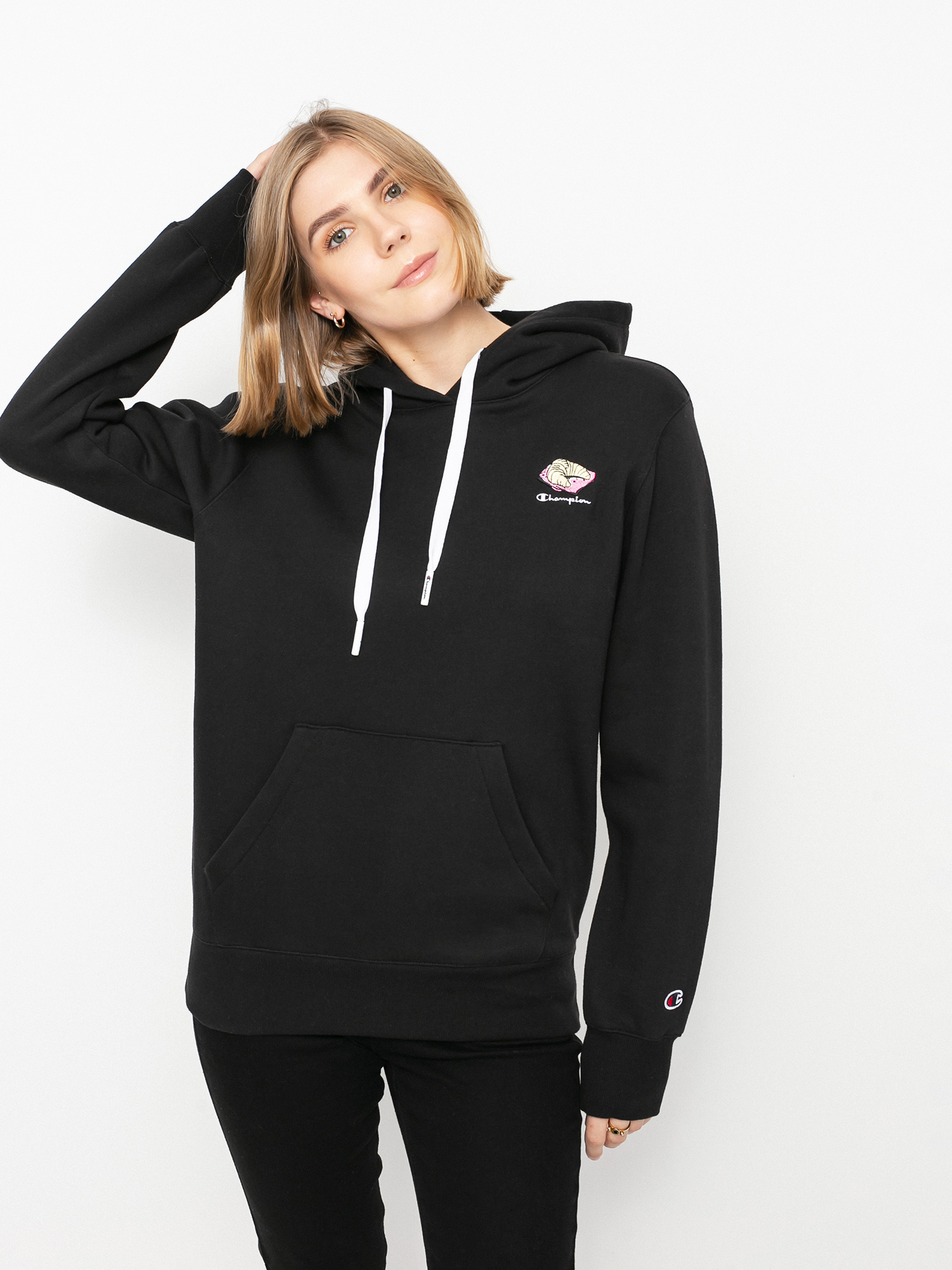 Champion Sweatshirt HD 114694 Kapucnis pulóver Wmn (nbk)