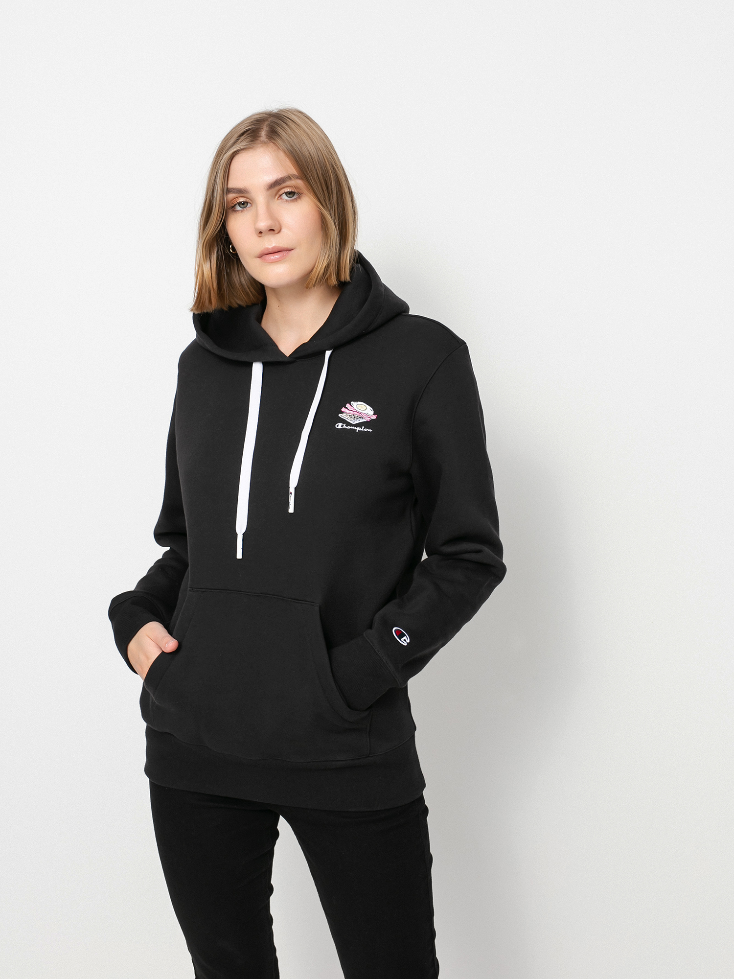 Champion Sweatshirt HD 114694 Kapucnis pulóver Wmn (nbk)