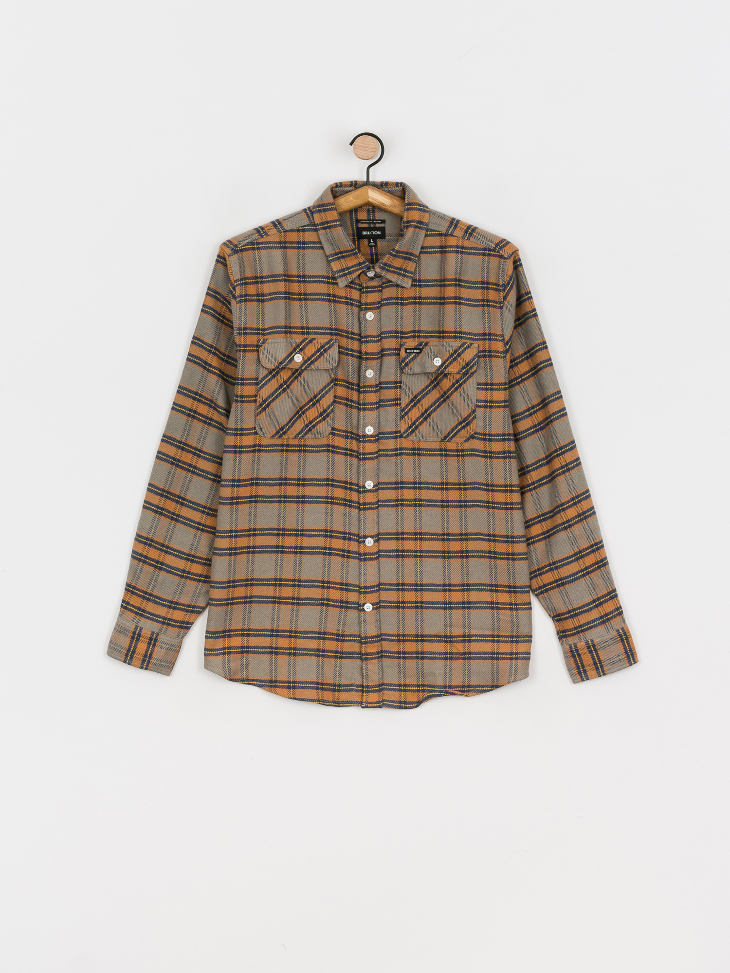 Brixton Bowery Stretch Ls Ing (heather grey)