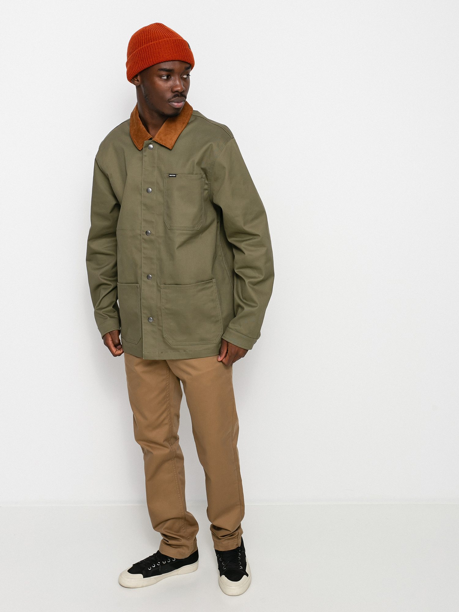 Brixton Survey X Chore Coat Dzseki (military olive)