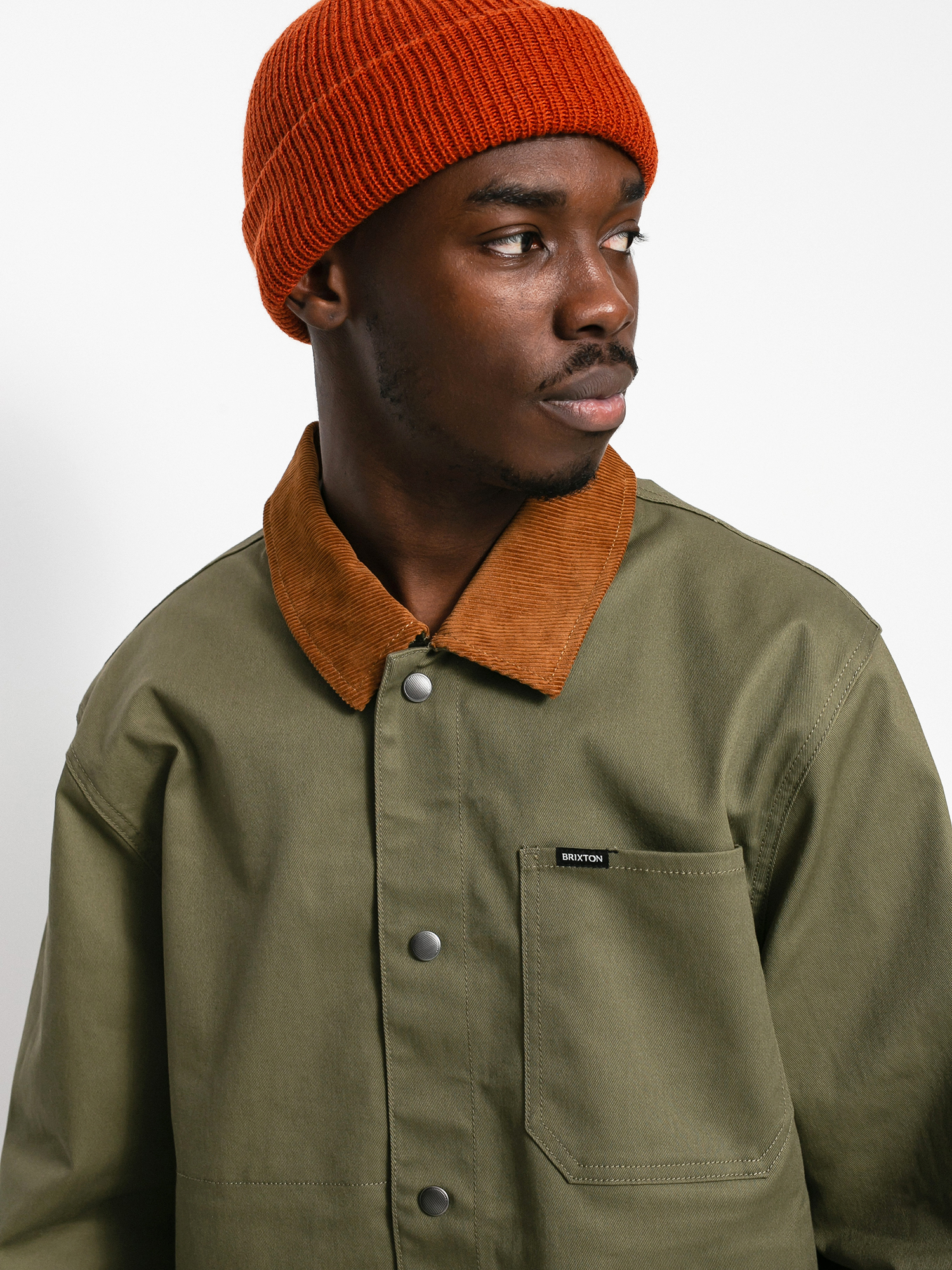 Brixton Survey X Chore Coat Dzseki (military olive)