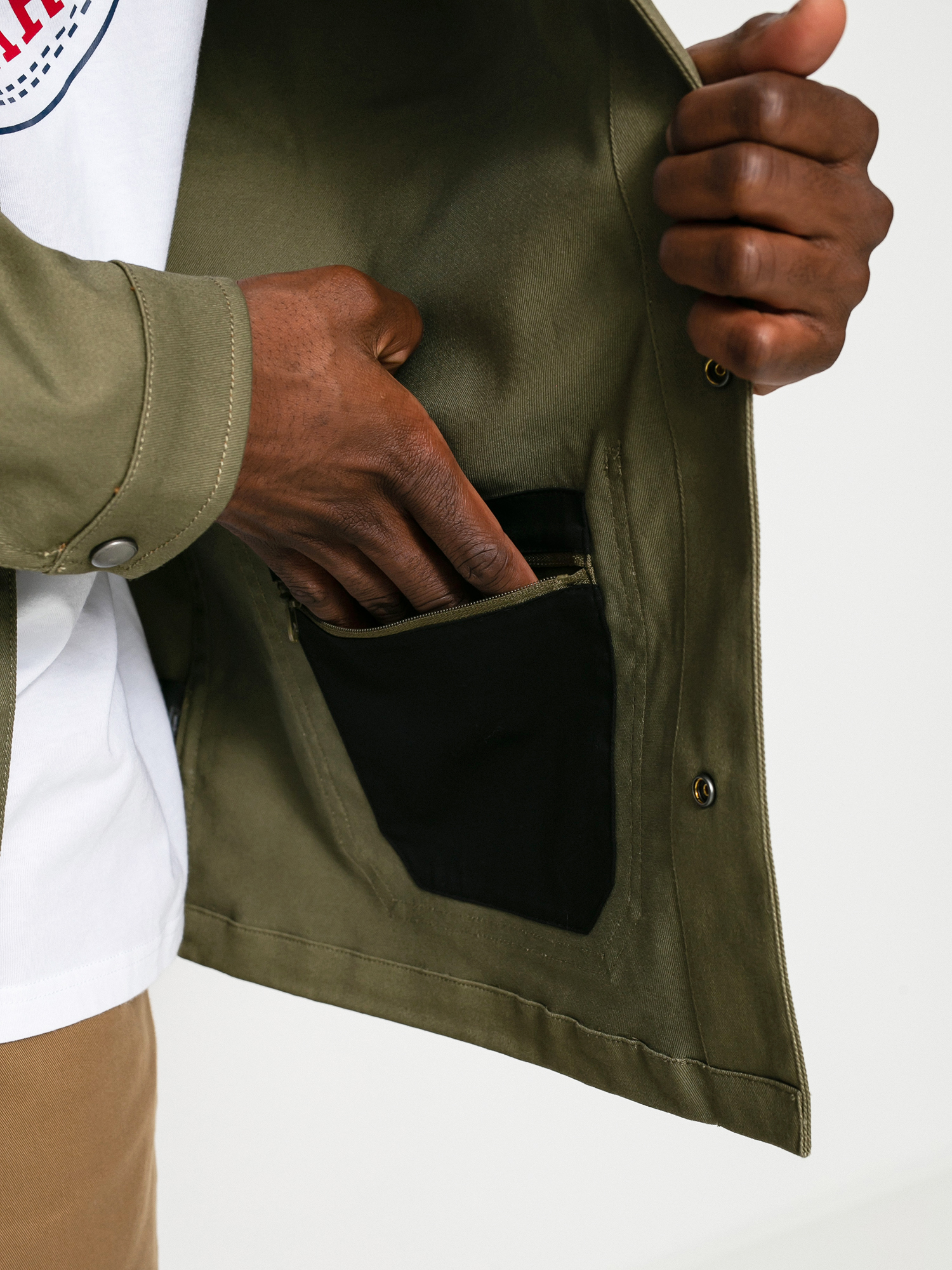 Brixton Survey X Chore Coat Dzseki (military olive)