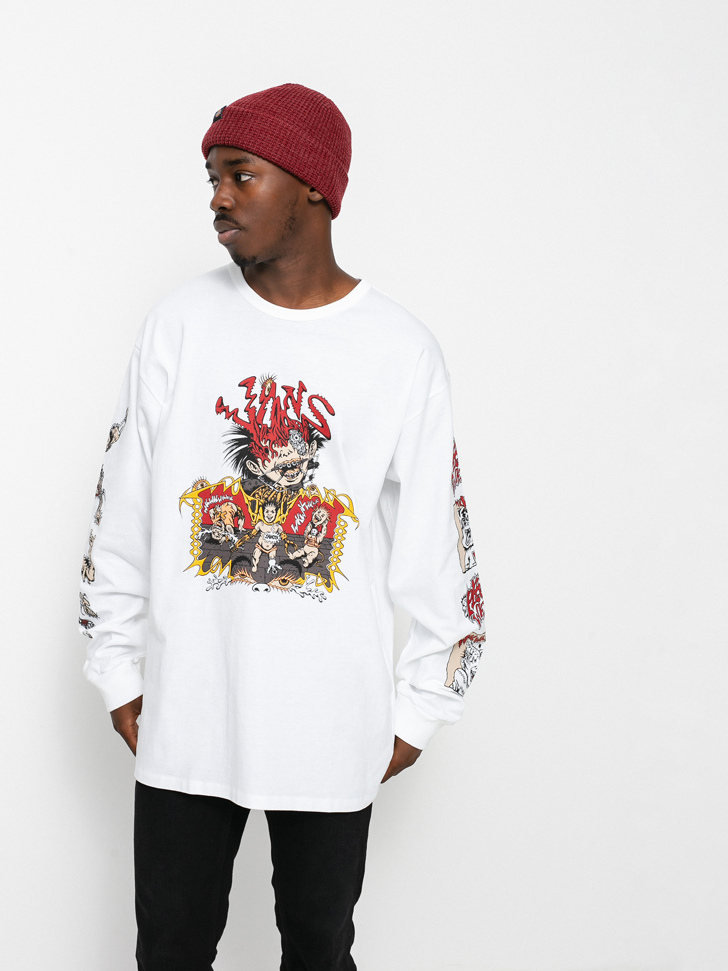 Vans Off The Wall Gallery Dwiky Ka Hosszú ujjú felső (white)