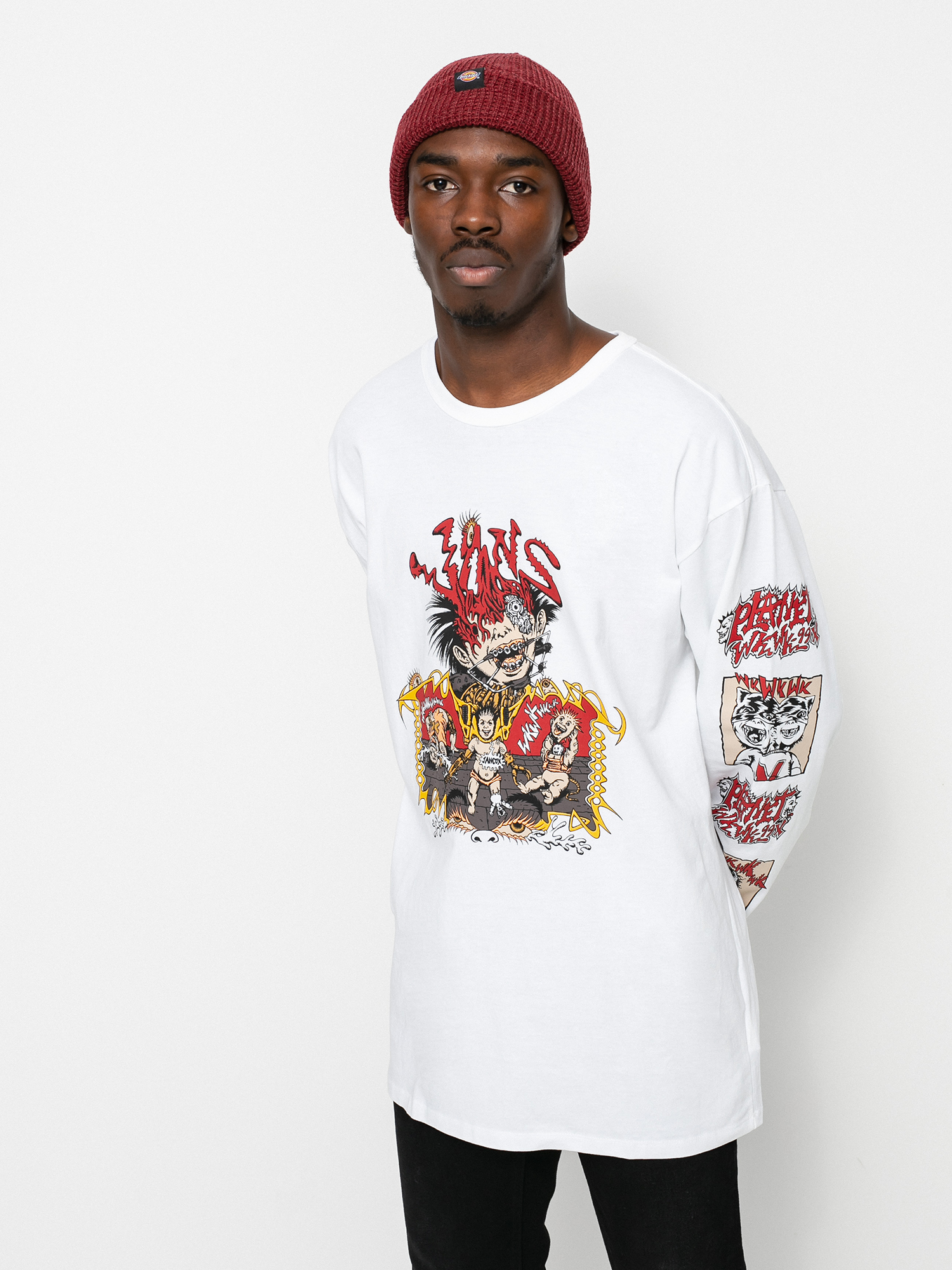 Vans Off The Wall Gallery Dwiky Ka Hosszú ujjú felső (white)