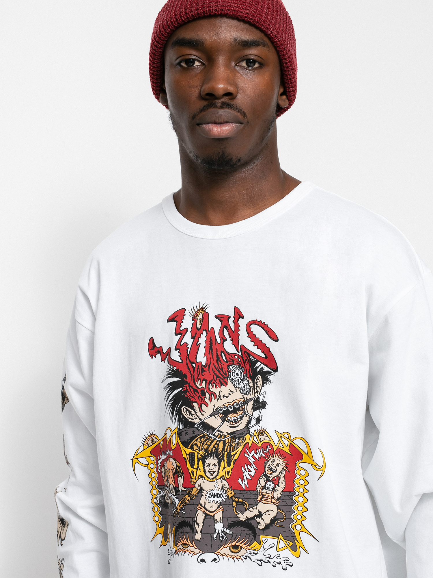 Vans Off The Wall Gallery Dwiky Ka Hosszú ujjú felső (white)