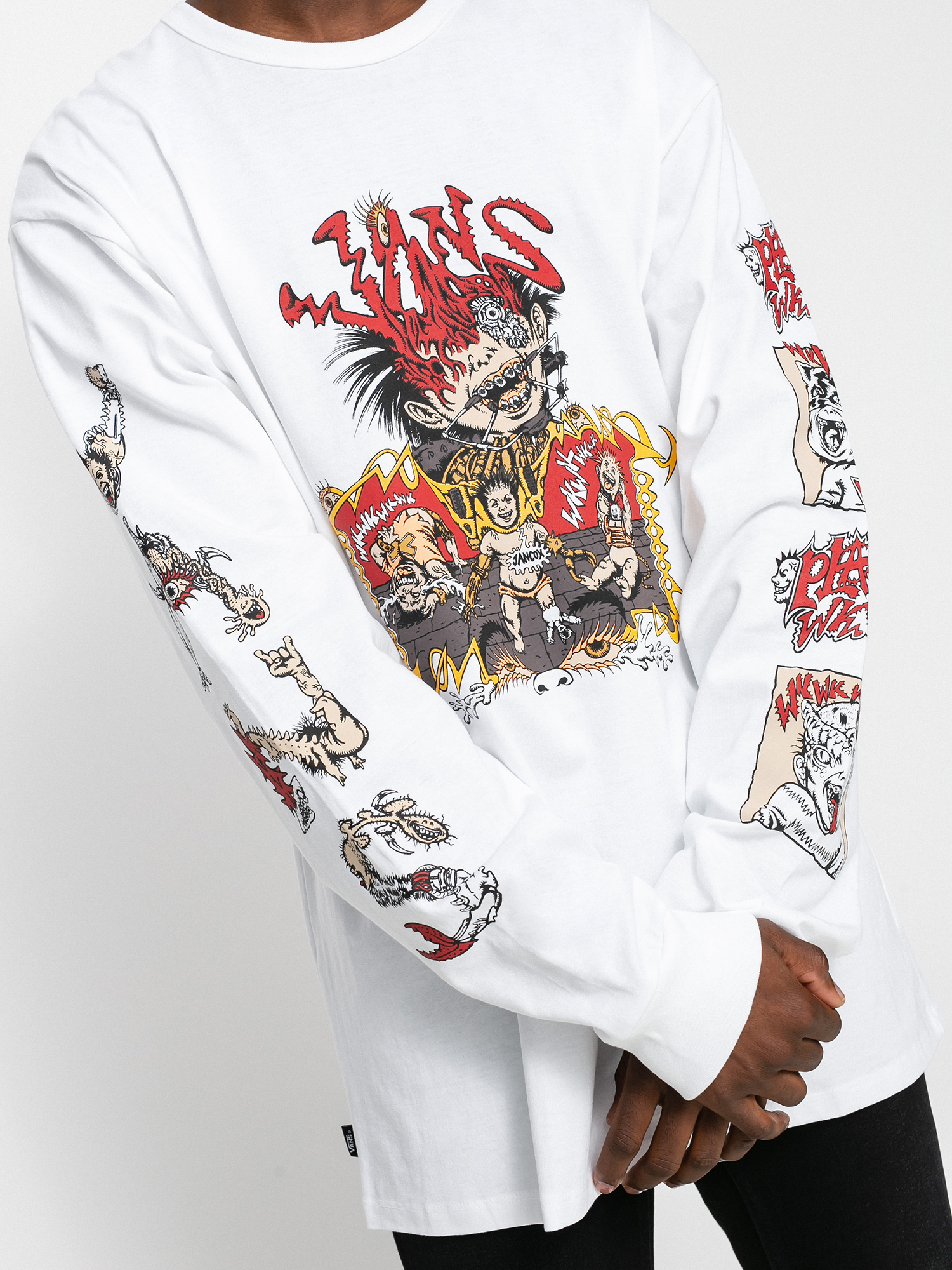 Vans Off The Wall Gallery Dwiky Ka Hosszú ujjú felső (white)