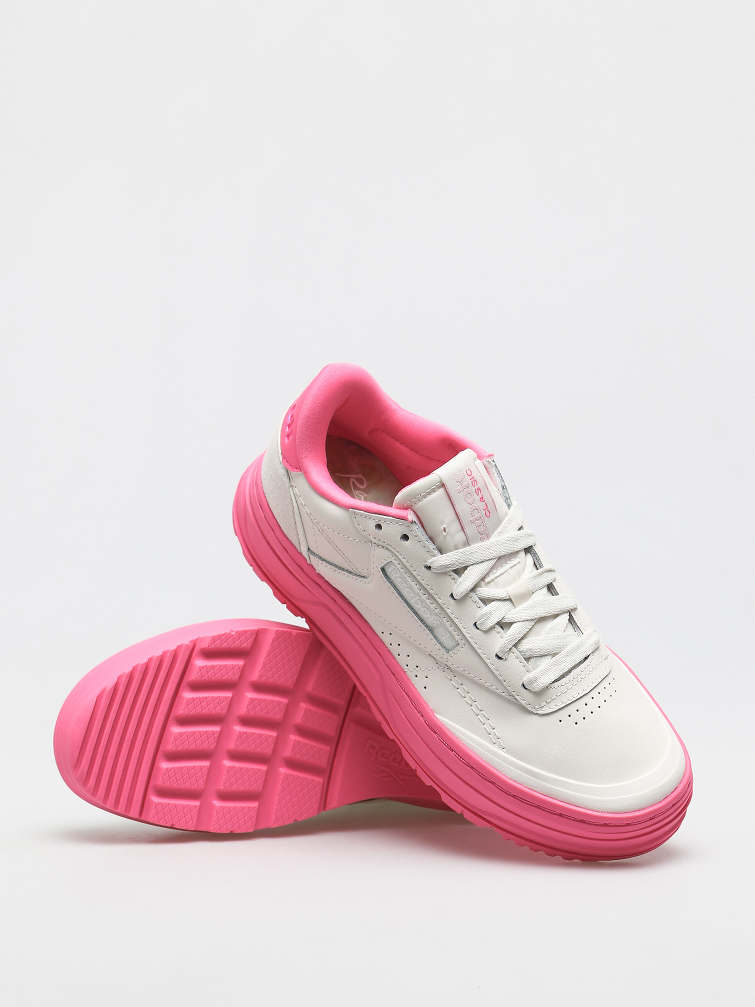 Reebok Club C Double Geo Cipők Wmn (chalk/chalk/atopnk)