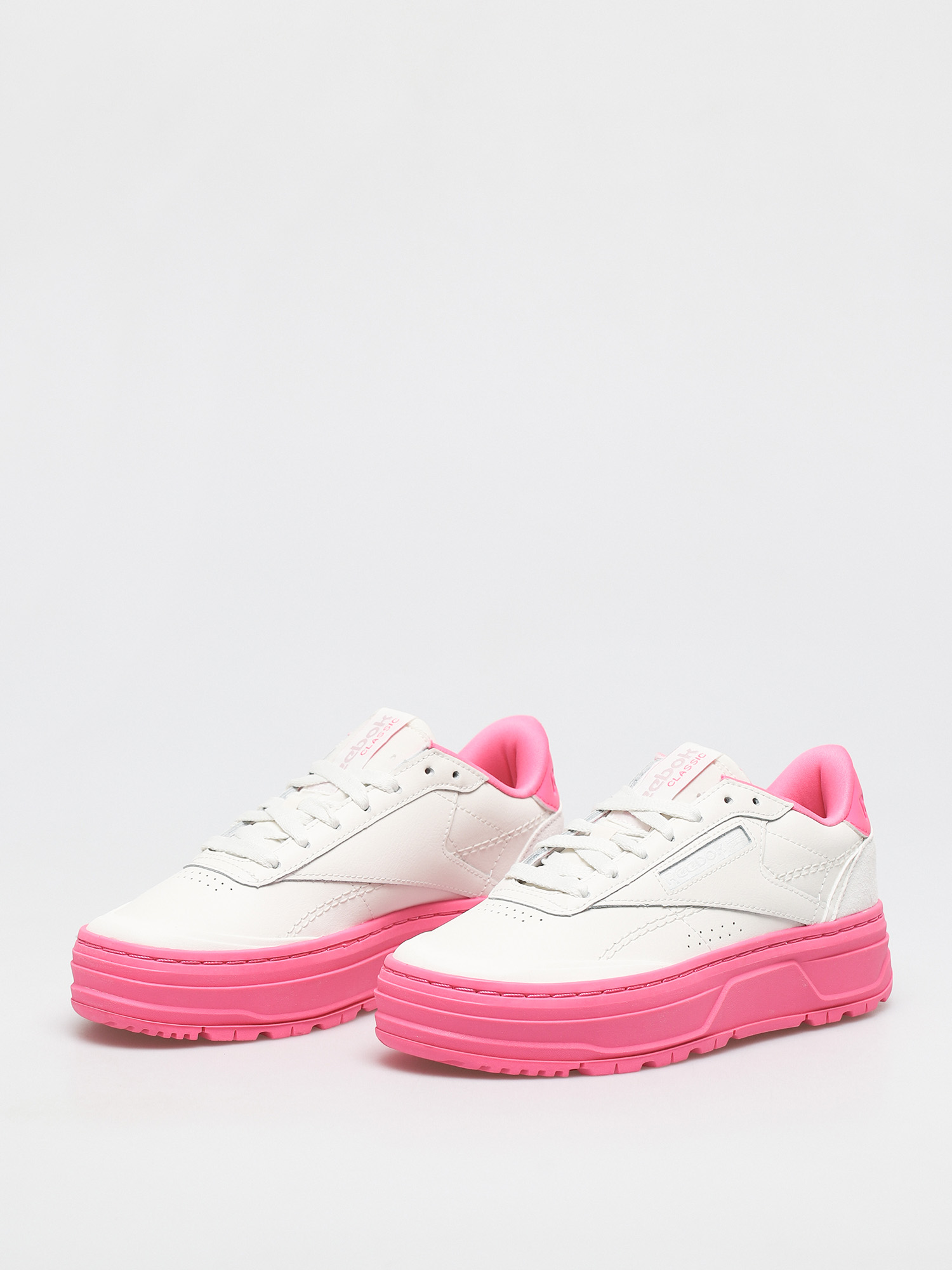 Reebok Club C Double Geo Cipők Wmn (chalk/chalk/atopnk)