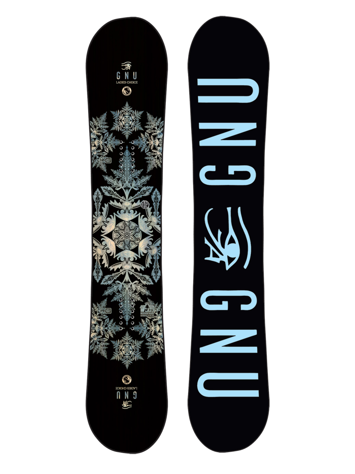Női Gnu Ladies Choice Snowboard (black/blue)