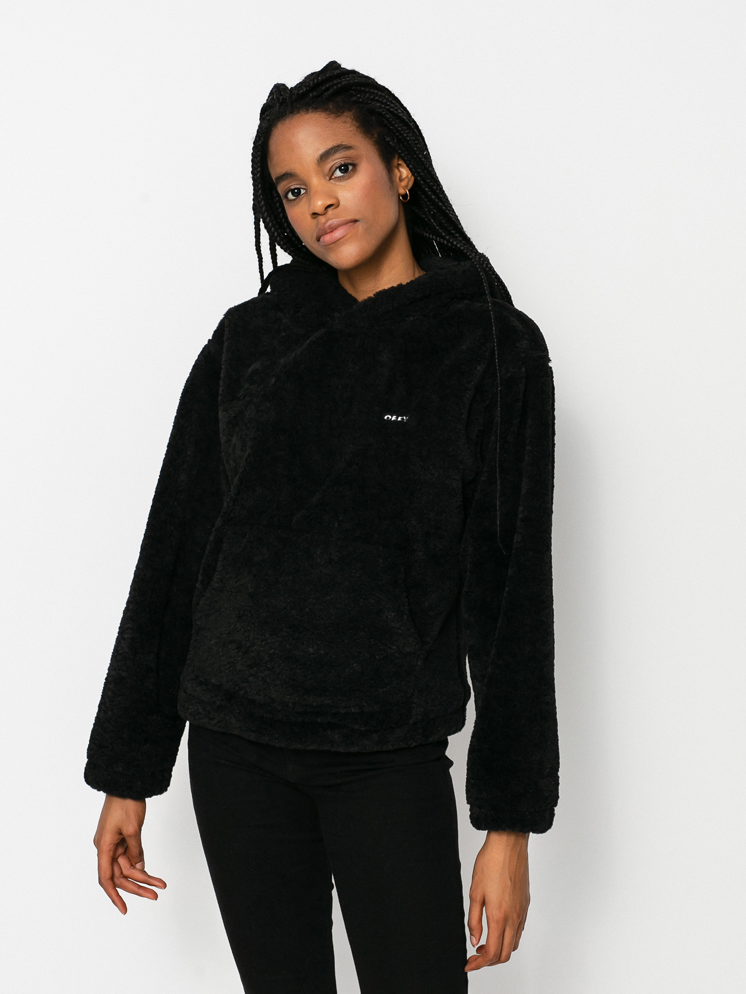 Női OBEY Gias HD Polár pulóver (black)