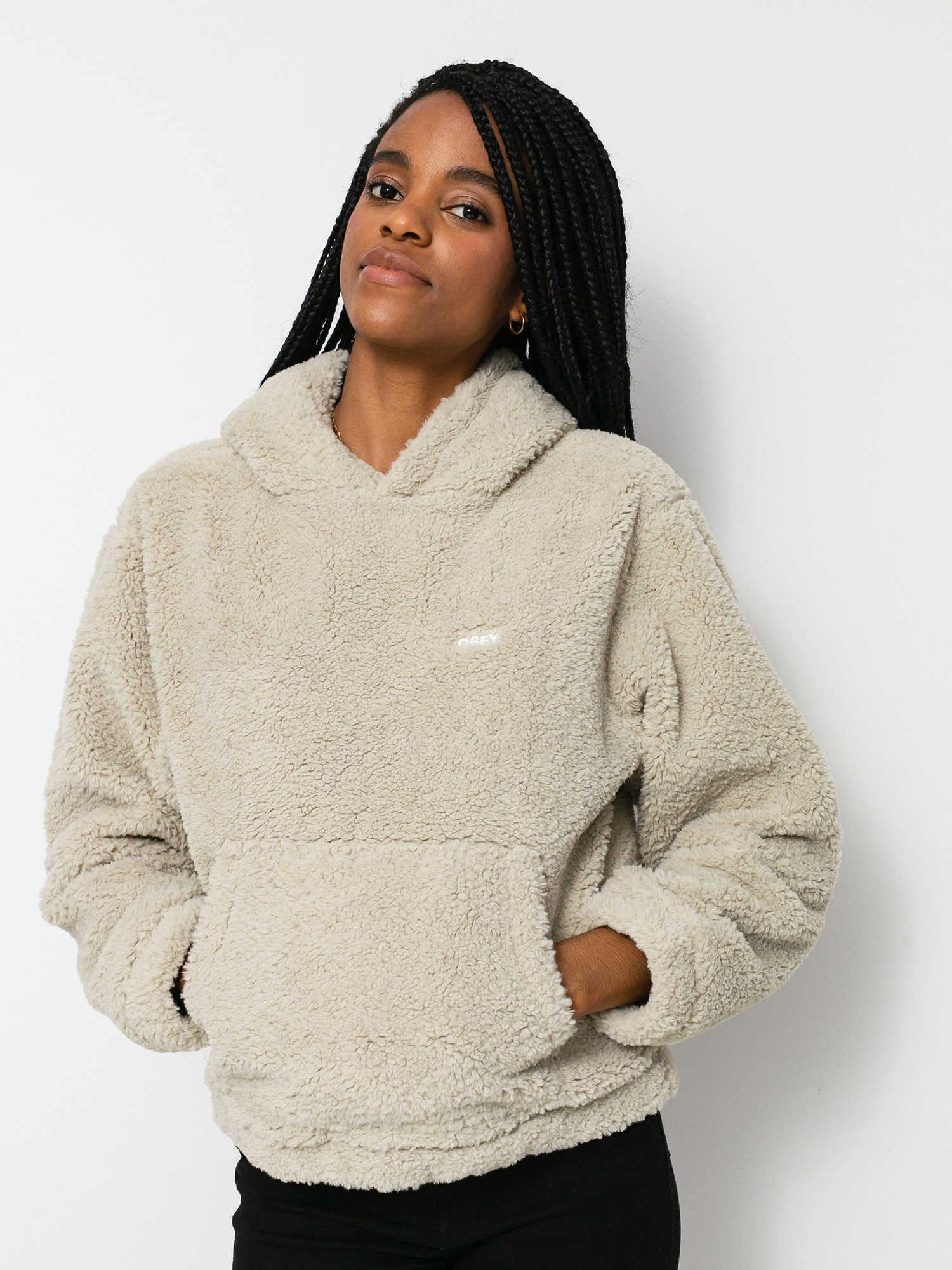 Női OBEY Gias HD Polár pulóver (silver grey)