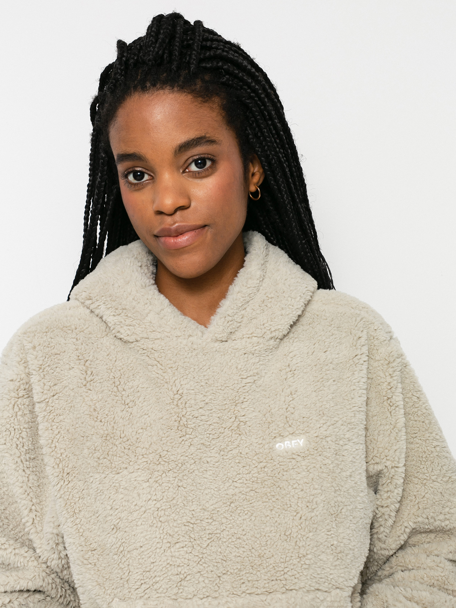 Női OBEY Gias HD Polár pulóver (silver grey)