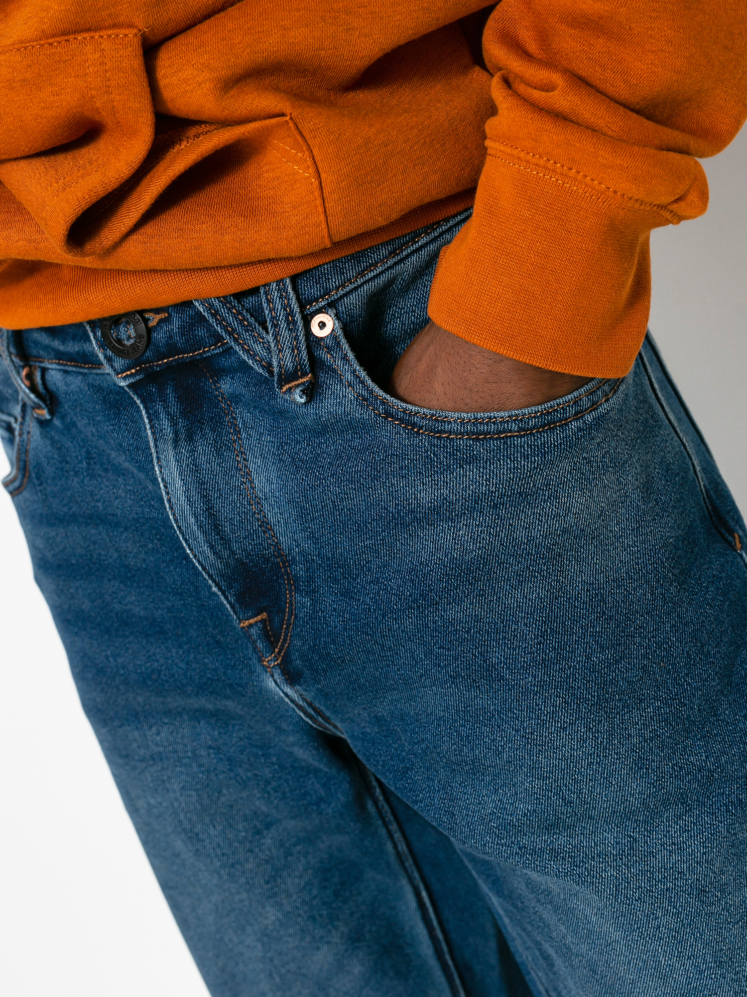 Volcom Solver Denim Kisnadrág (easy blue)