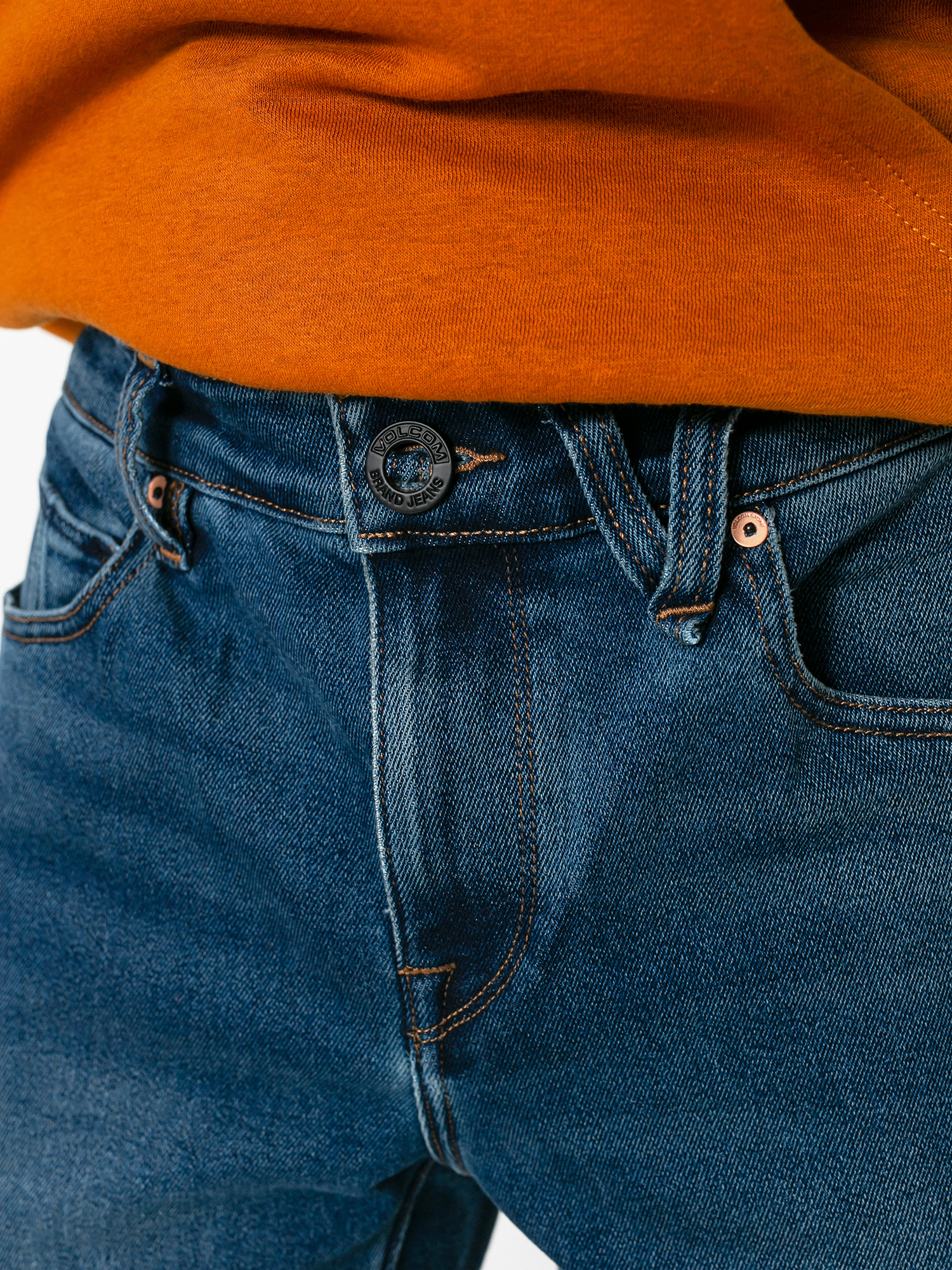 Volcom Solver Denim Kisnadrág (easy blue)