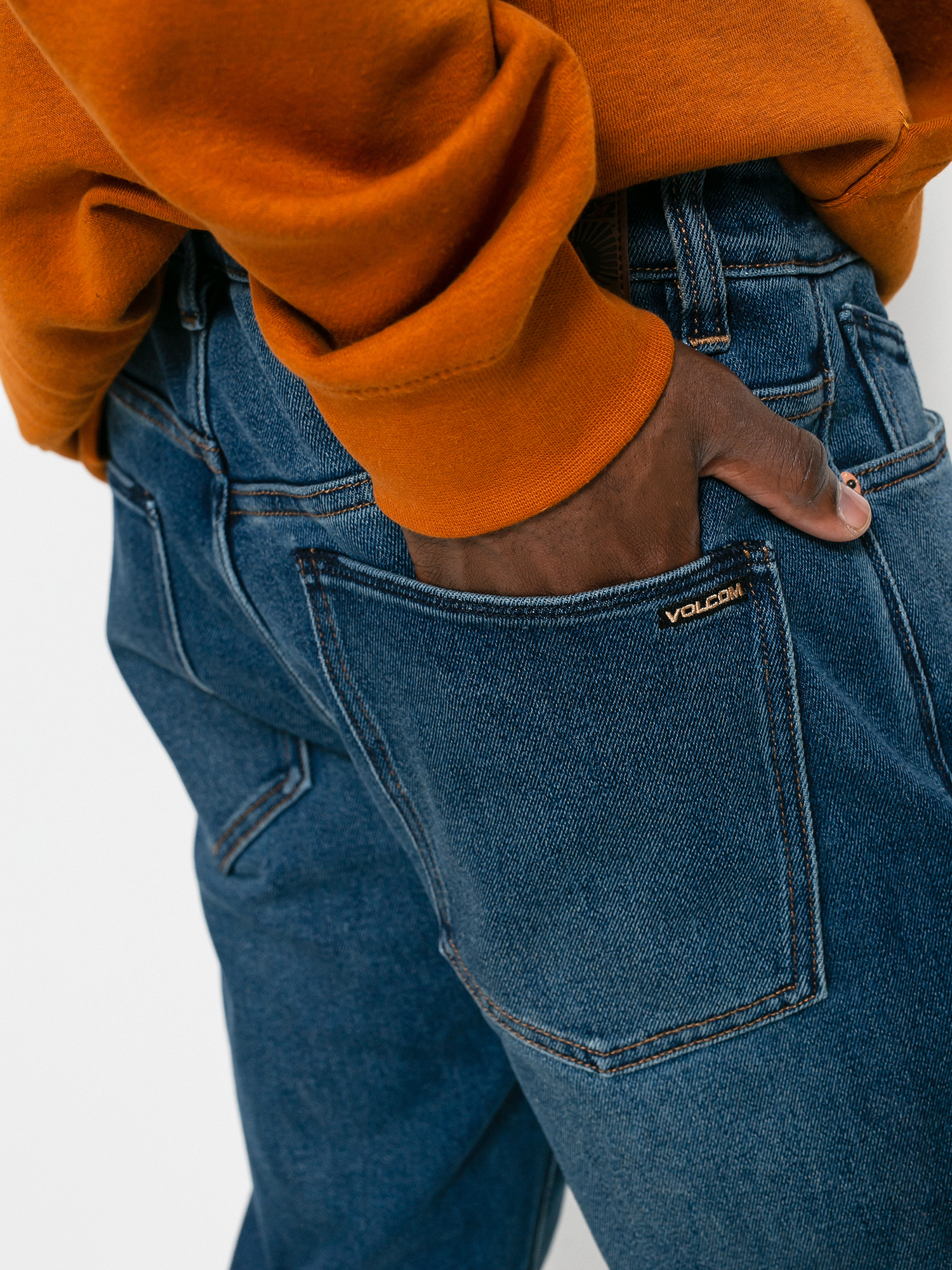 Volcom Solver Denim Kisnadrág (easy blue)