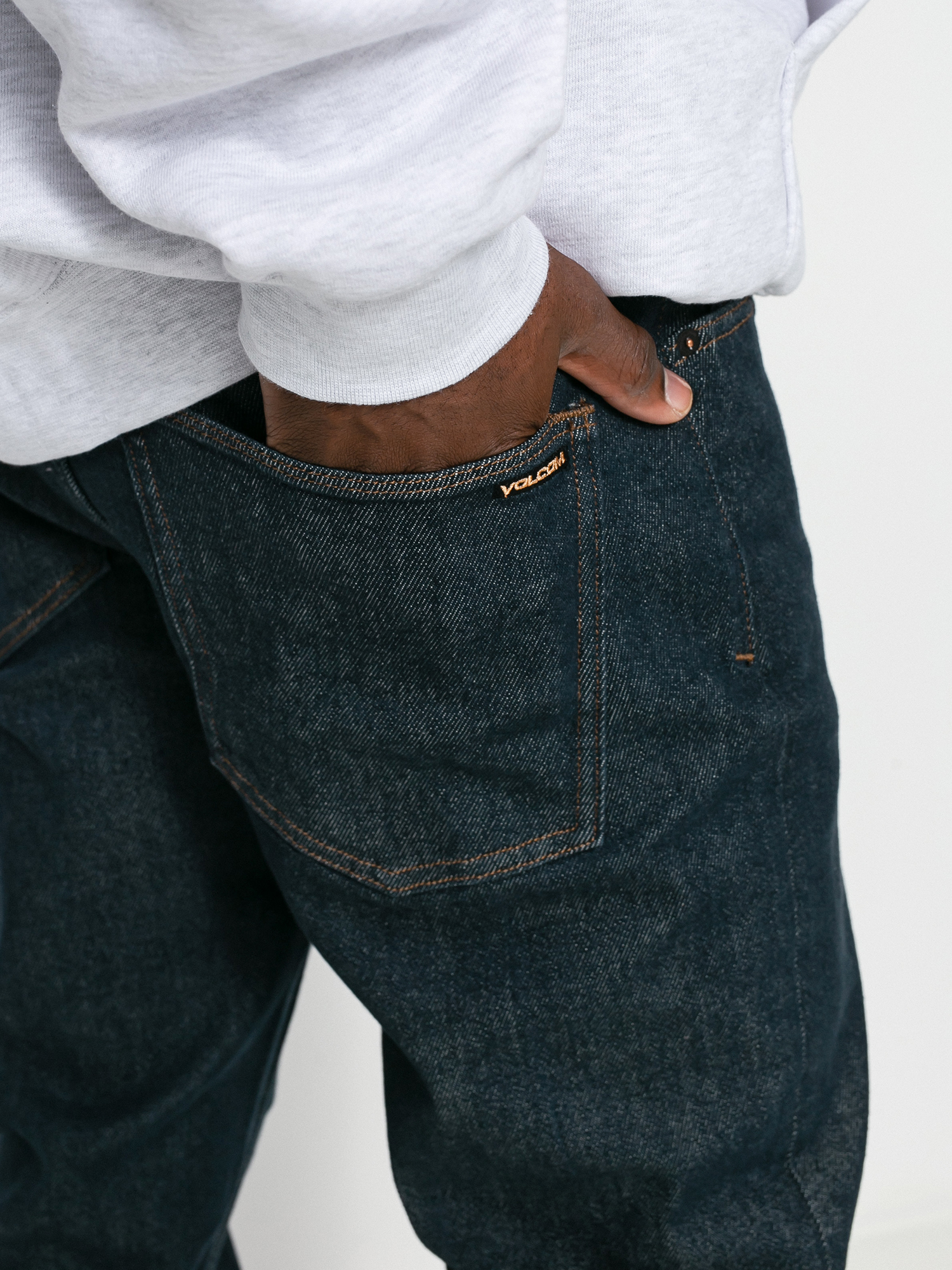 Volcom Solver Denim Kisnadrág (grey indigo rinse)