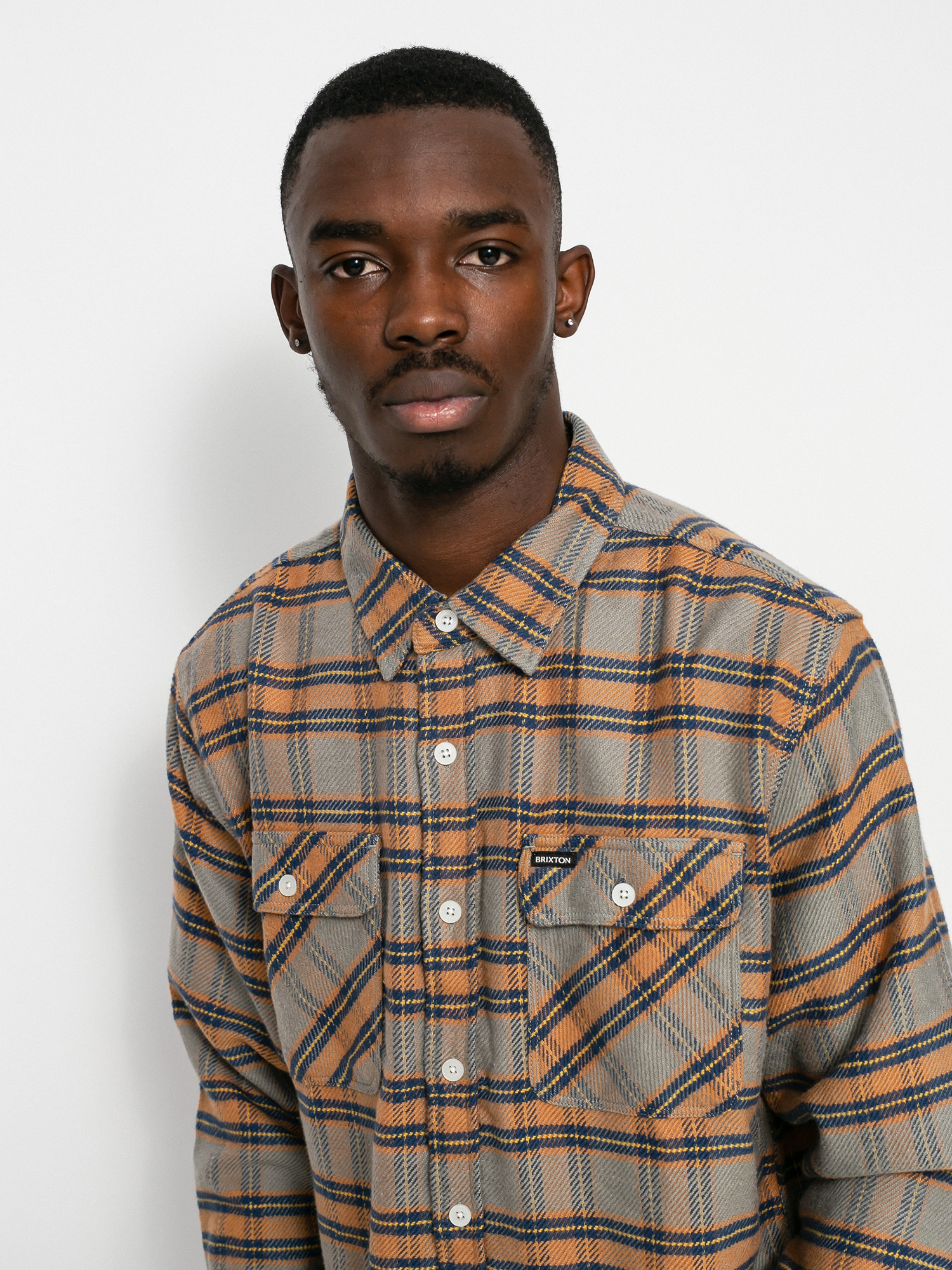 Brixton Bowery Stretch Ls Ing (heather grey)