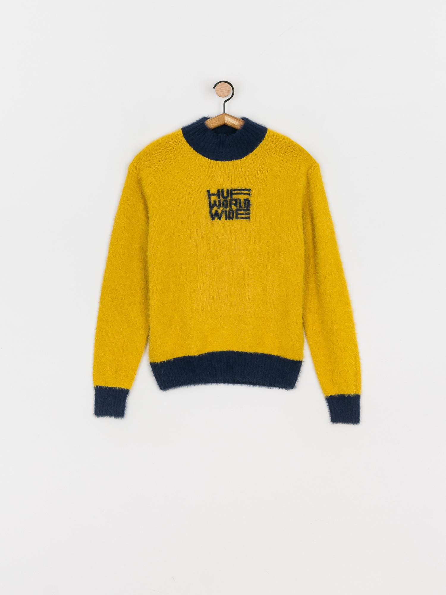 HUF Disorder Jacquard Pulóver Wmn (gold)